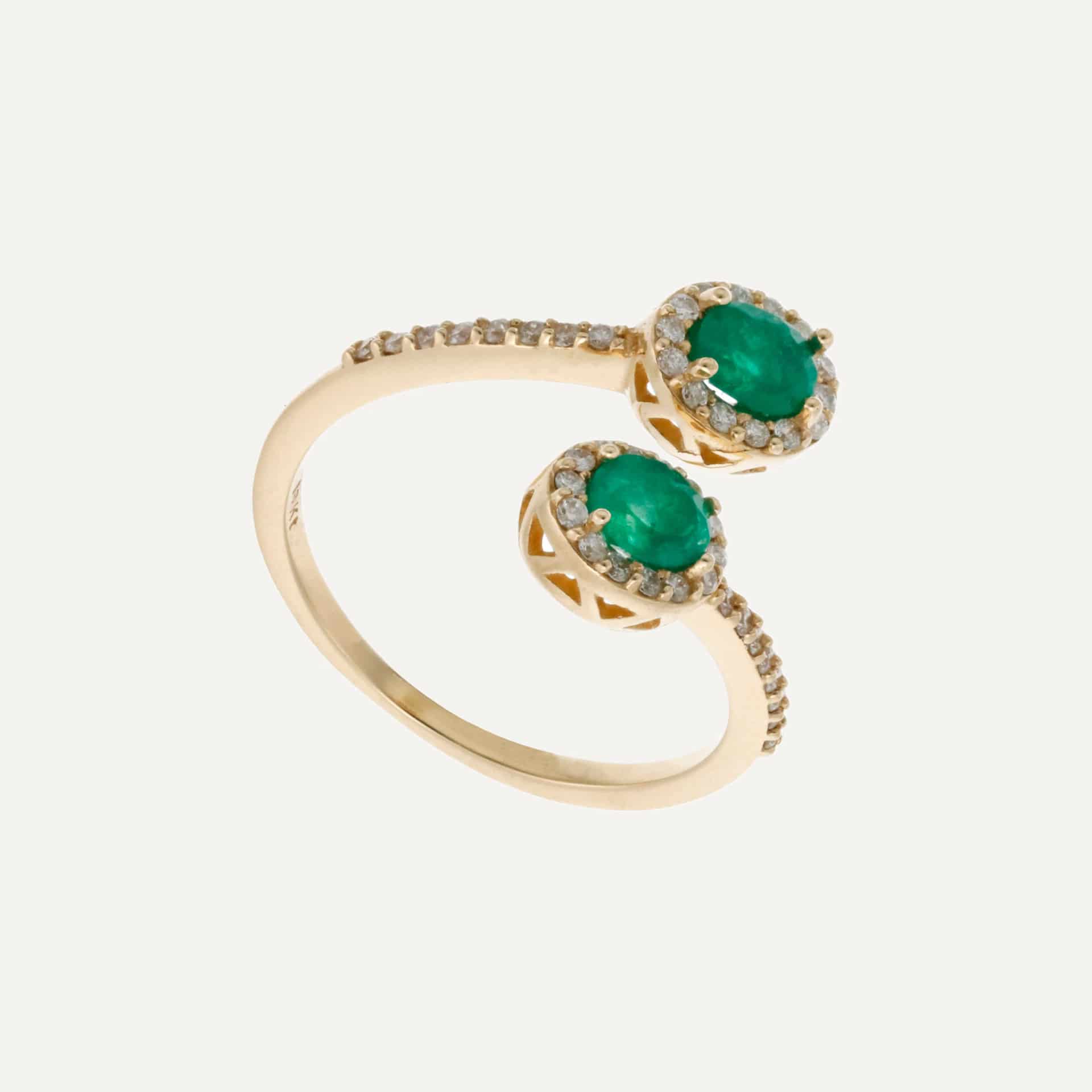 Anillo Green toi et moi - miniatura 1