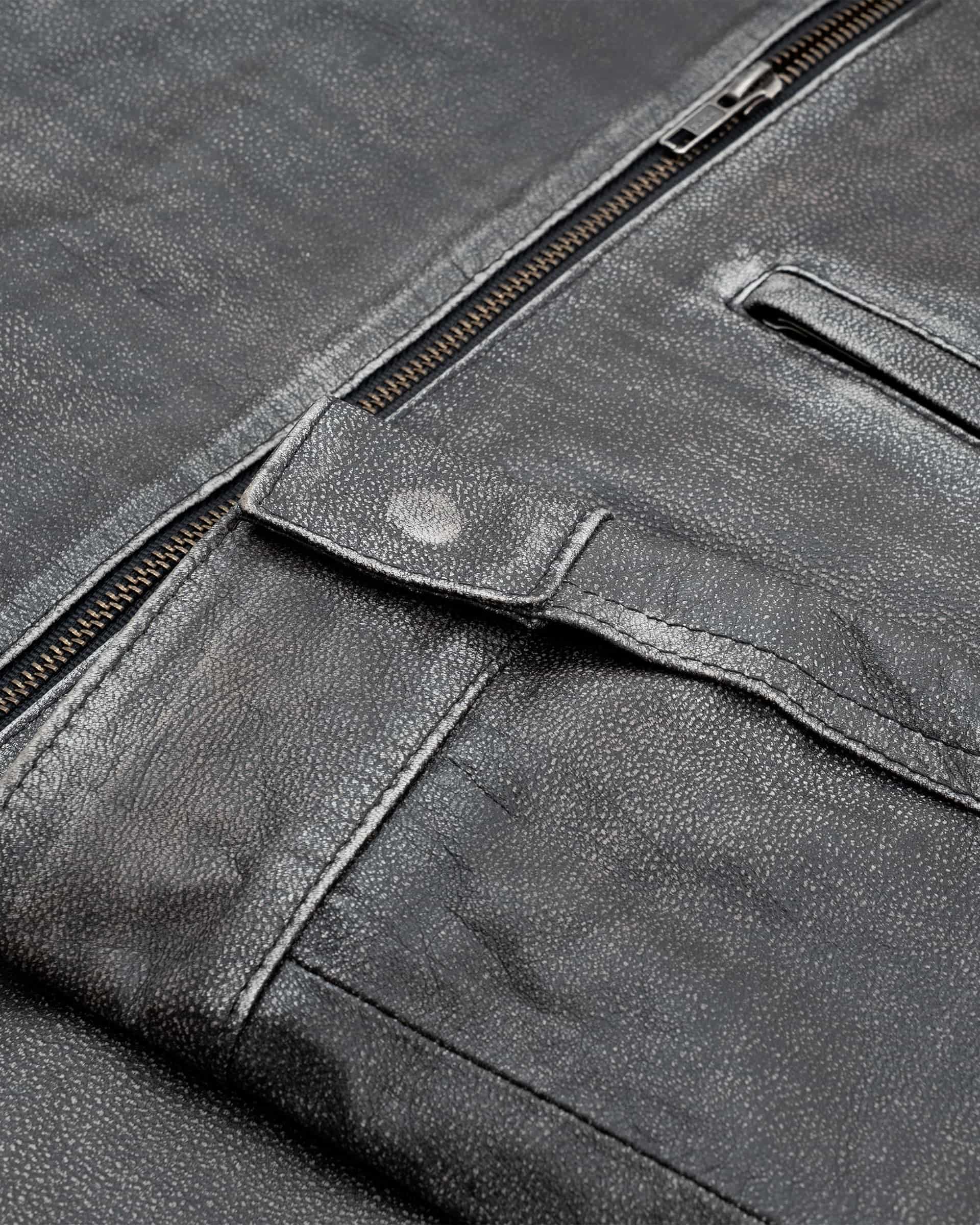 Chaqueta Monogram Leather - Negro Desgastado - miniatura 6