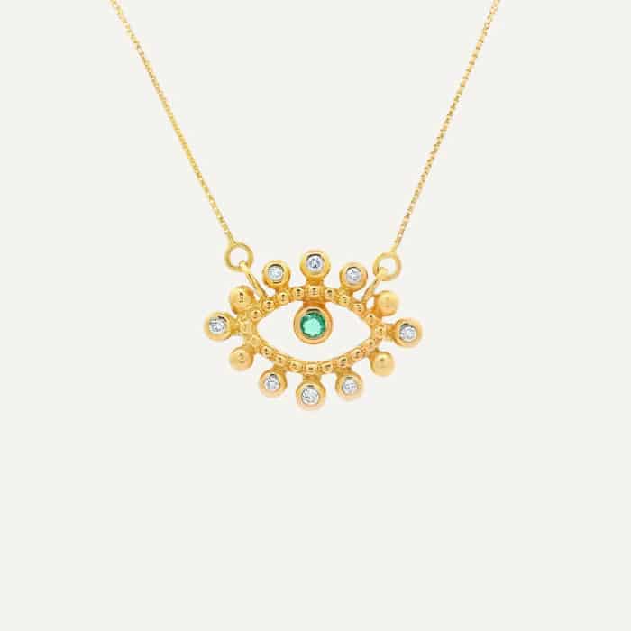 Cadena Diamond evil eye - miniatura 3