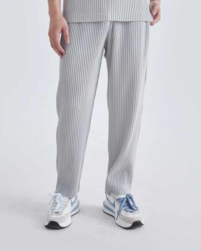 Ribbed Cotton Pantalon - miniatura 2
