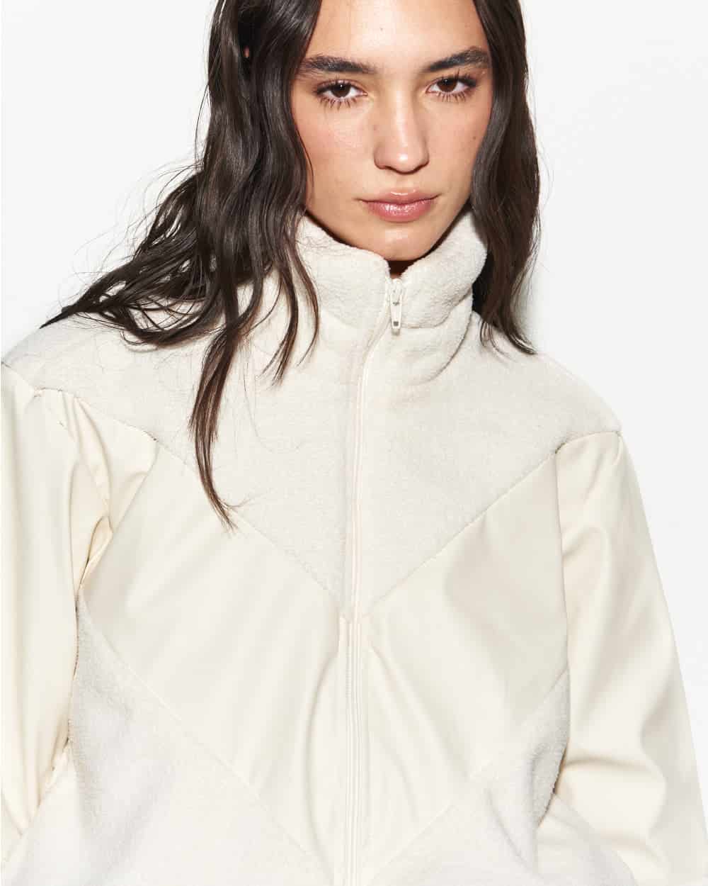 CREAM POLAR JACKET - miniatura 5
