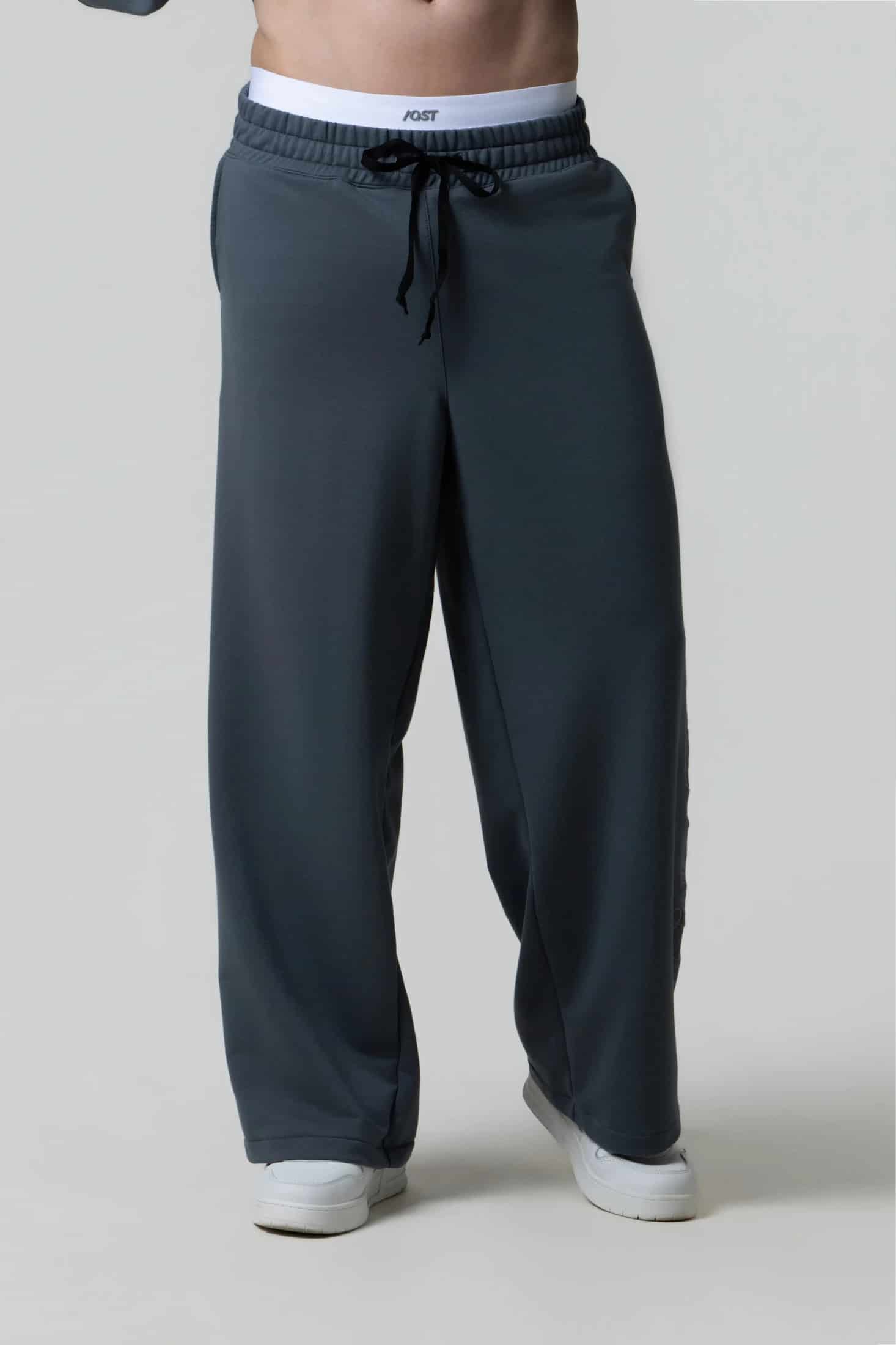 PANTALON SUDADERA COLOR GRIS OSCURO - miniatura 1