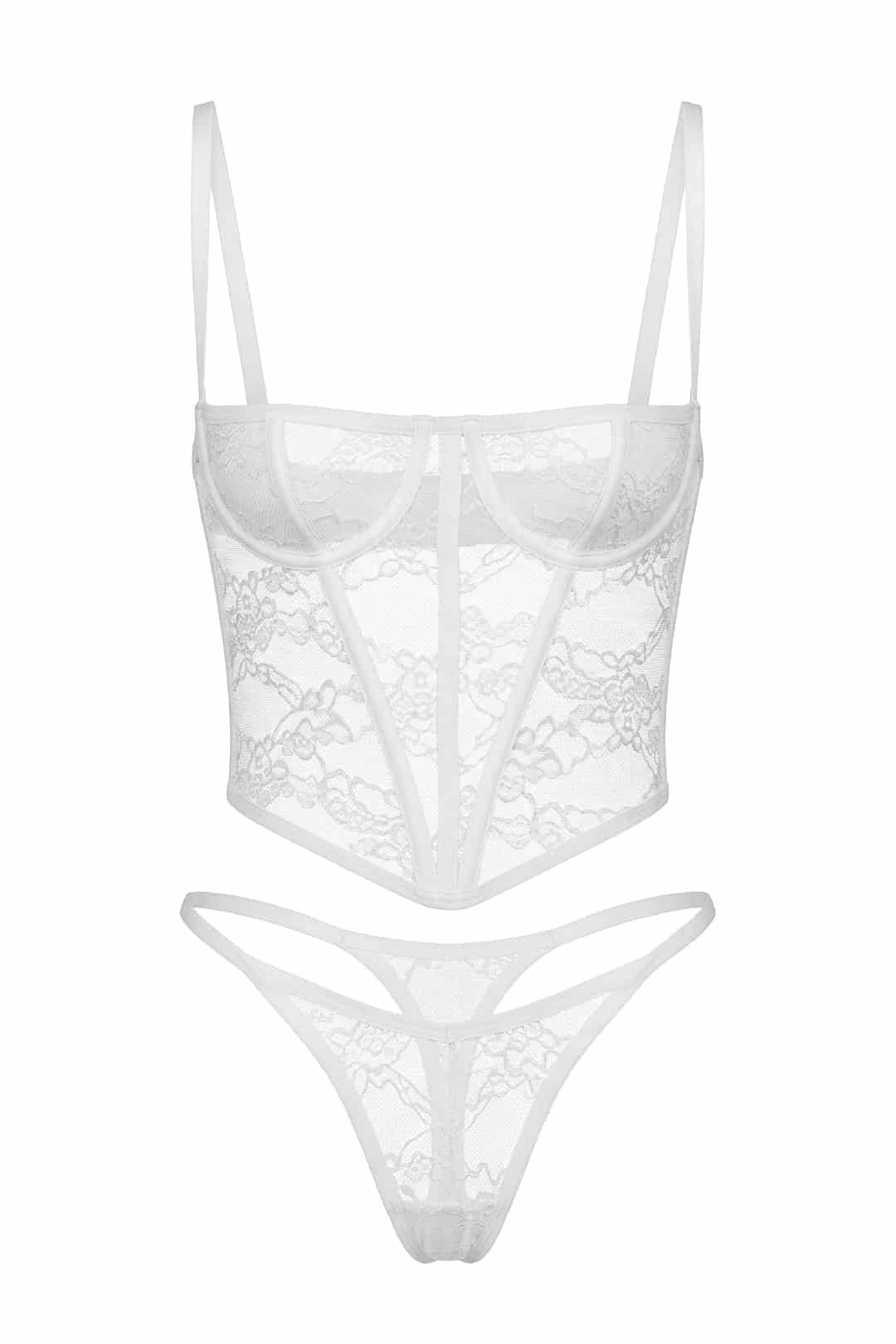 SET CORSET BERRY MARFIL - miniatura 3