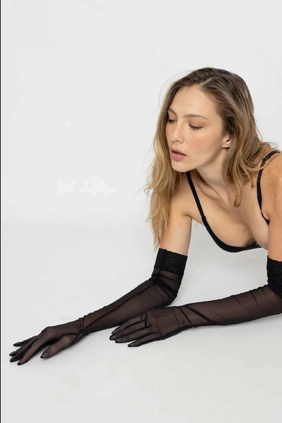 GUANTES MESH NEGRO - miniatura 3