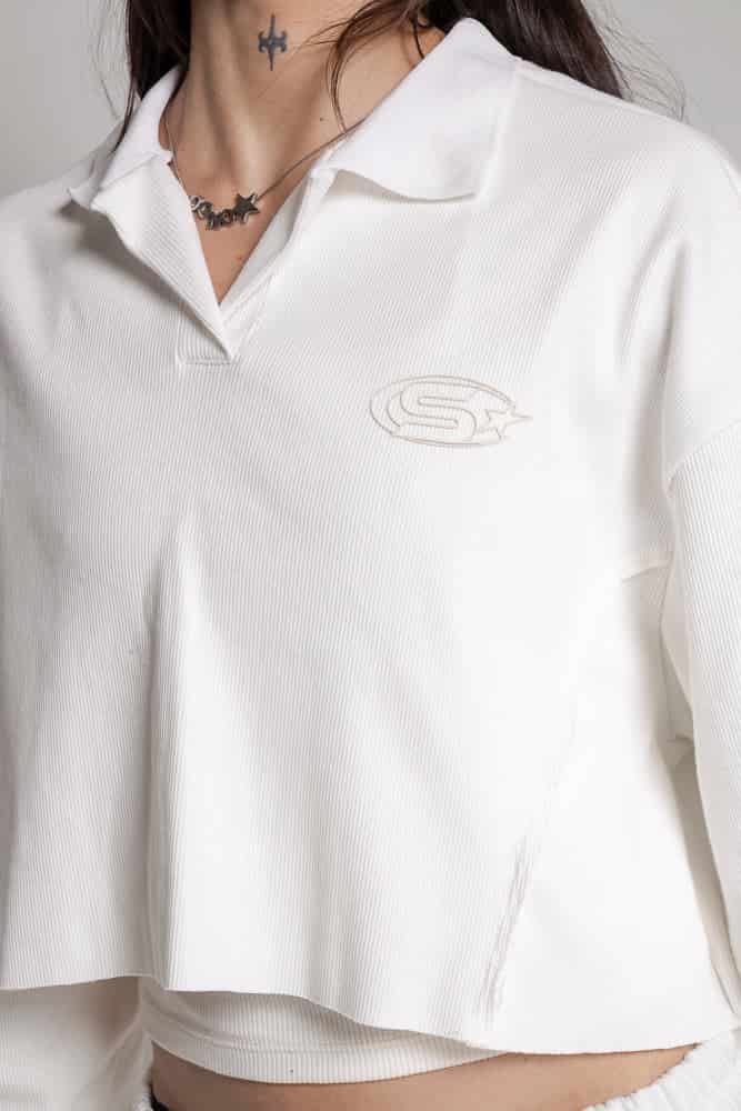 Buzo Dama Courage Tipo Polo-Beige - miniatura 8