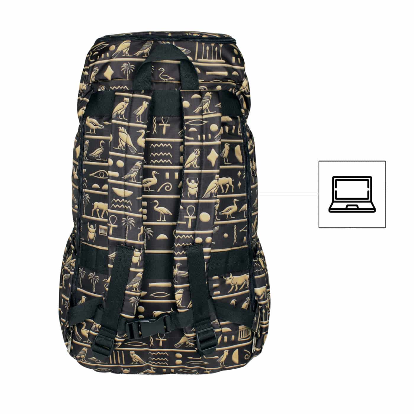 Morral Viajero ULTRA Plegable Estampado Cleopatra Citybags Multicolor - miniatura 4