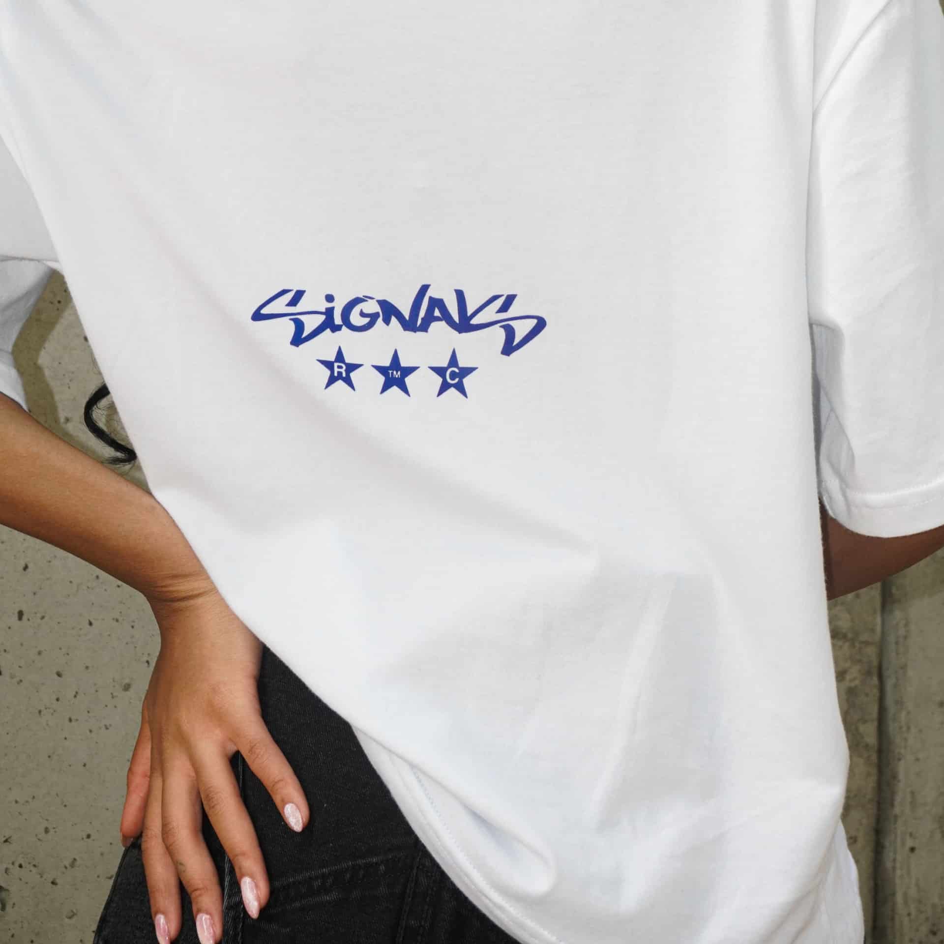 T-shirt Boxy Signals Blanca - miniatura 3