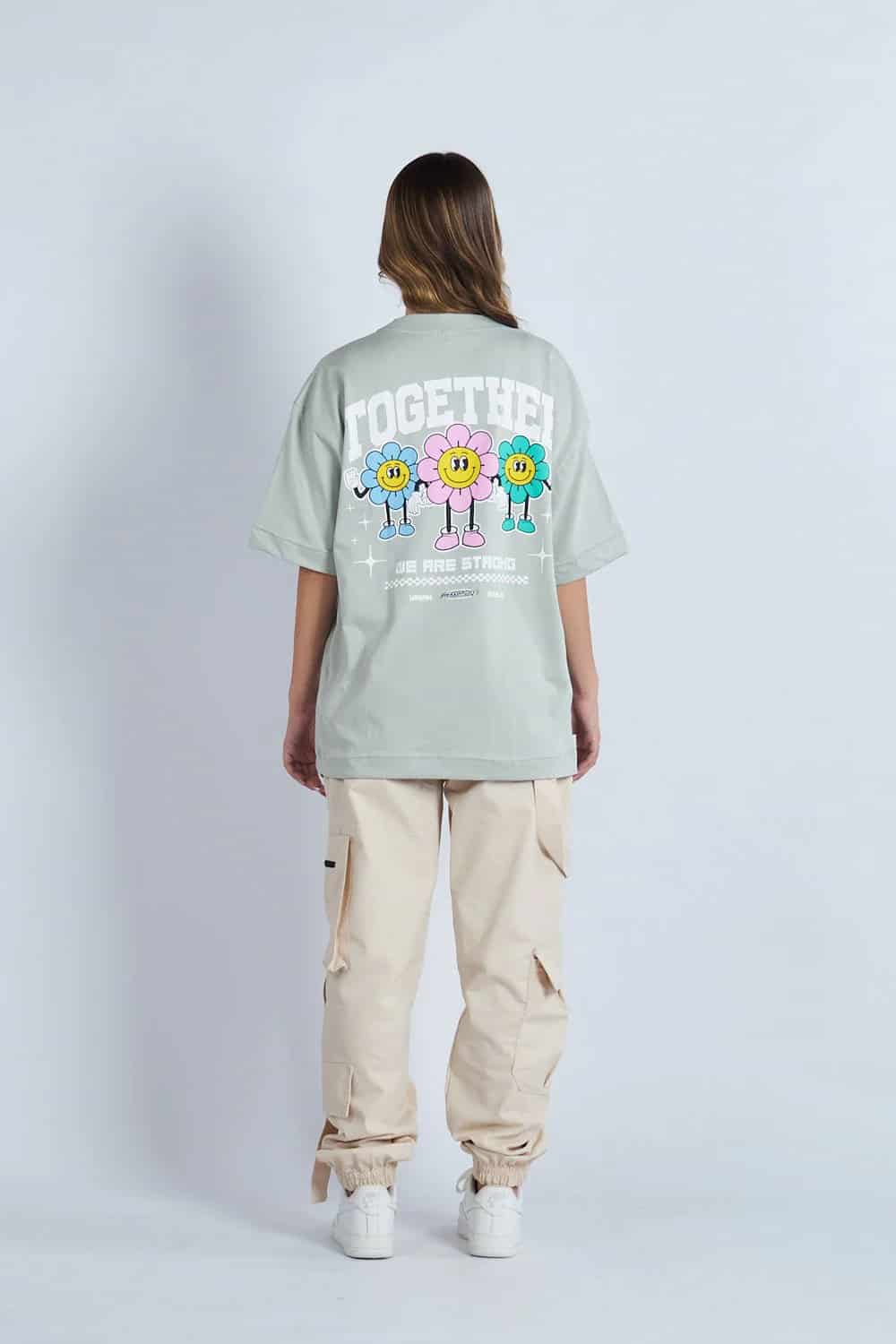 Camiseta oversize estampado Together Gris V | DROP 03 | - miniatura 3