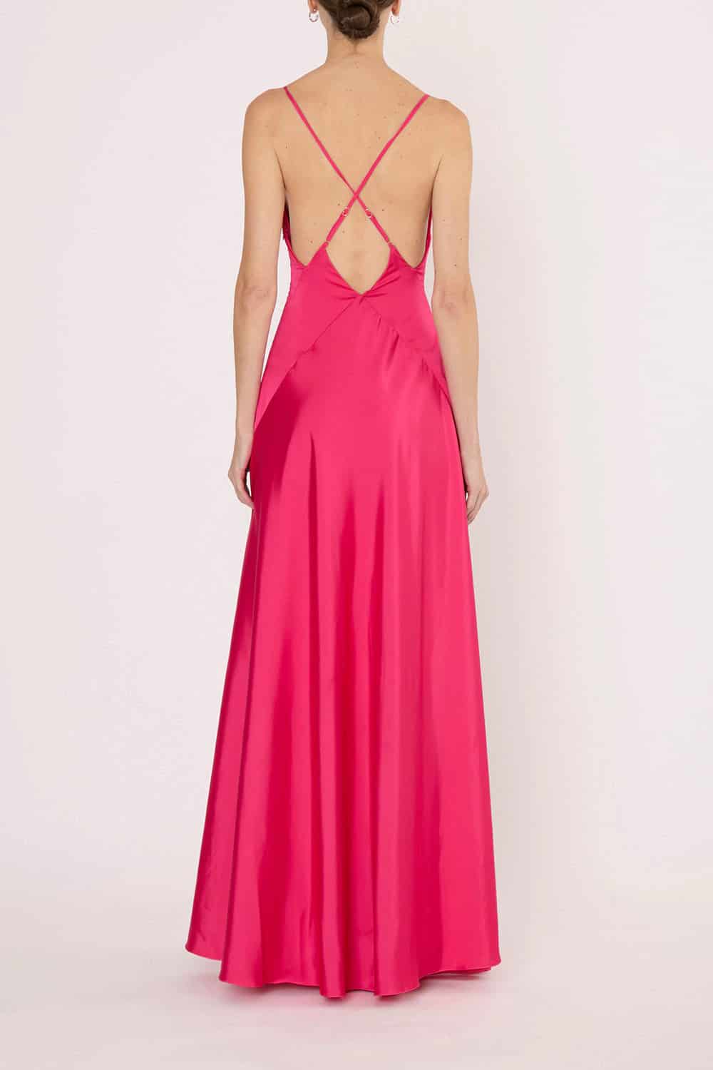 FUCSHIA LEIA LONG DRESS - miniatura 2