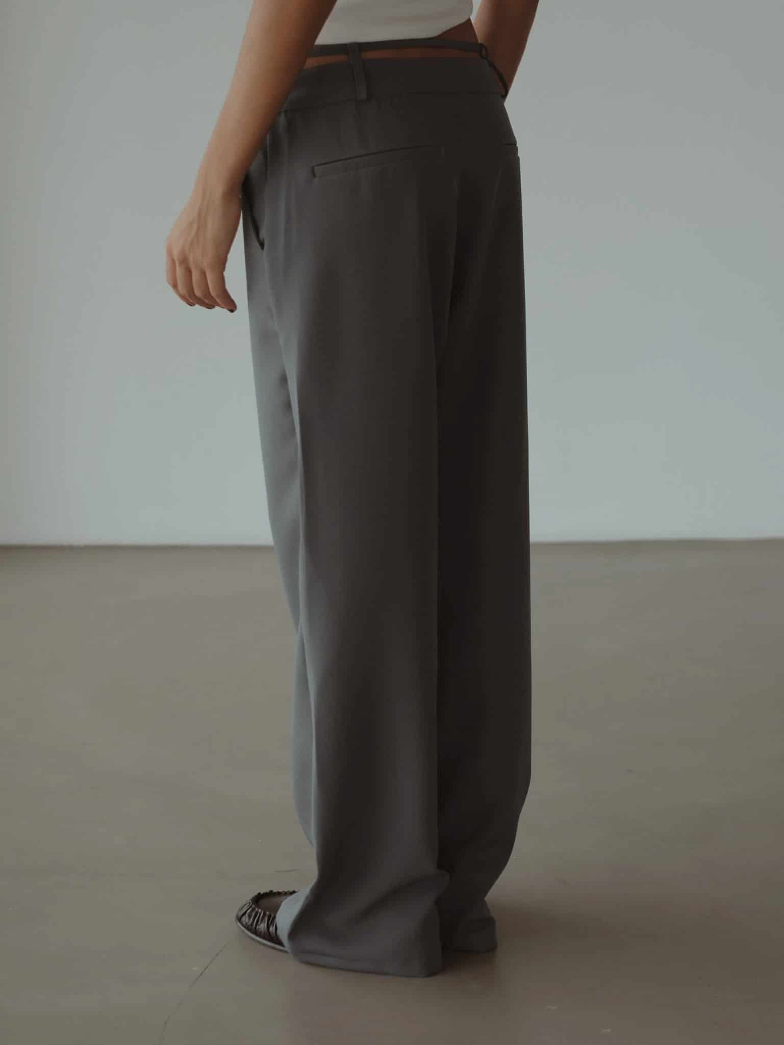 CROSS BELT TROUSER - DARK GRAY - miniatura 11