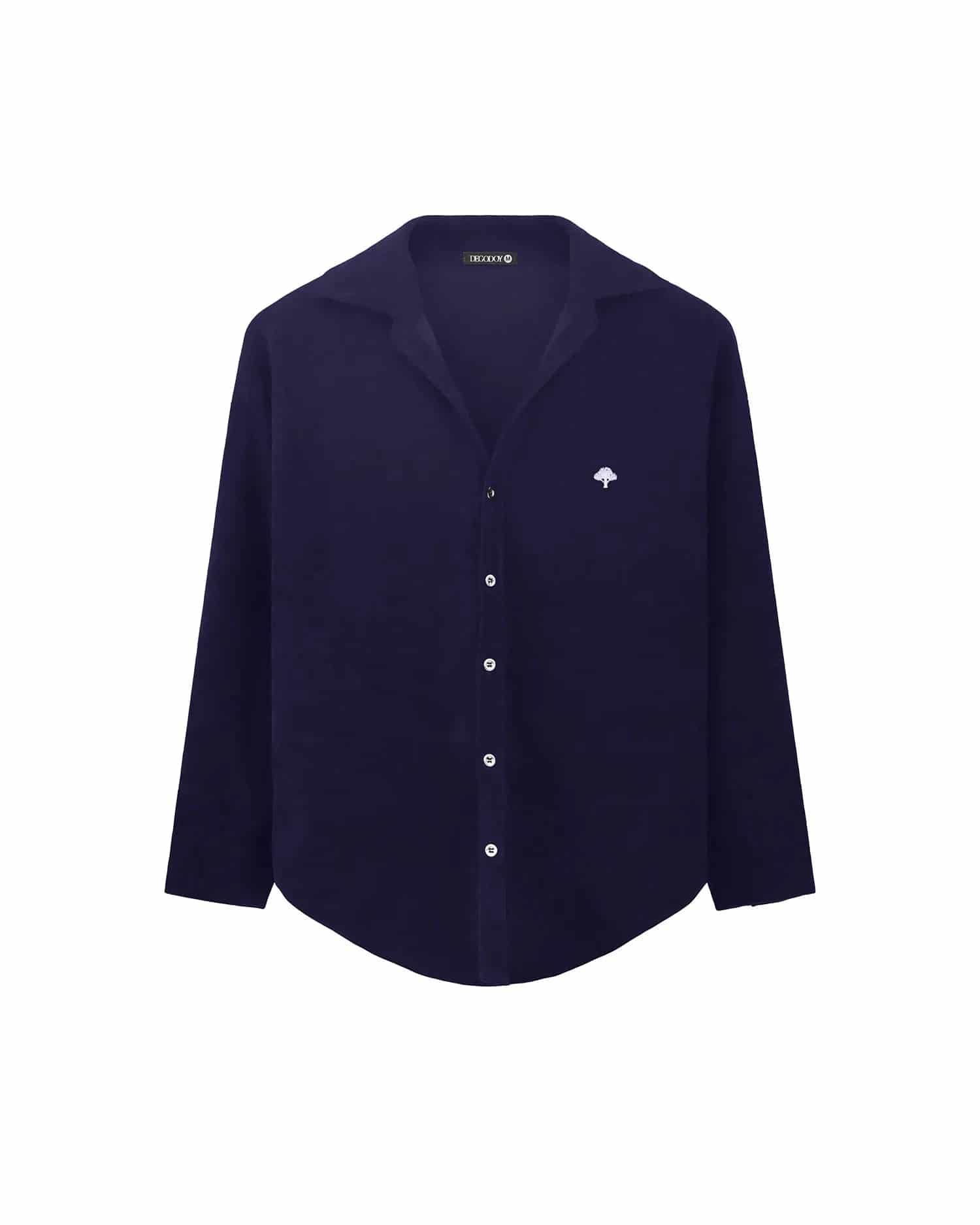 Camisa Clasica Pana Azul - miniatura 1