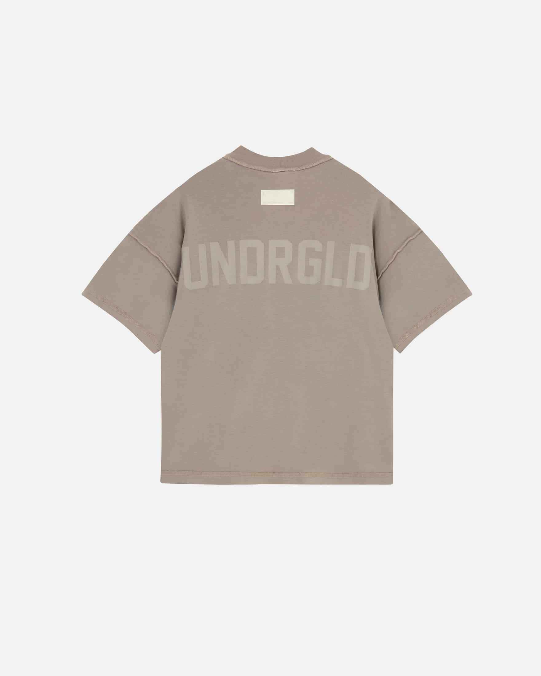 Basics UNDRGLD Boxy Fit Pocket Tshirt Light Brown - miniatura 3