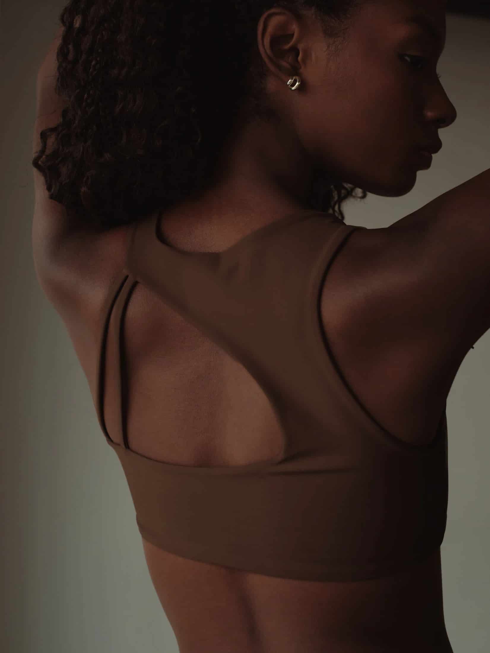OPEN BACK ASYMMETRIC TOP - SEPIA - miniatura 7