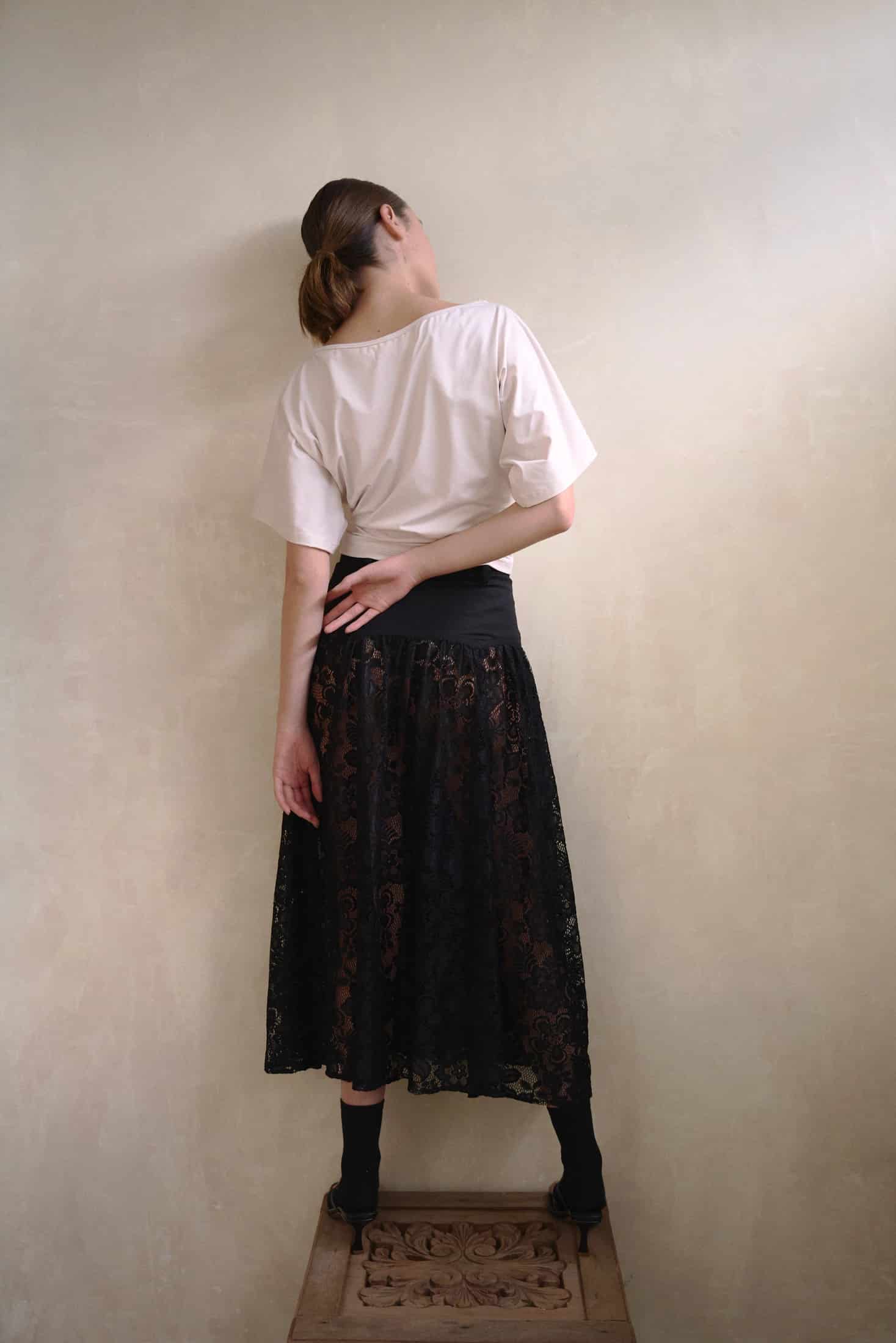 MIDNIGHT LACE SKIRT - miniatura 5