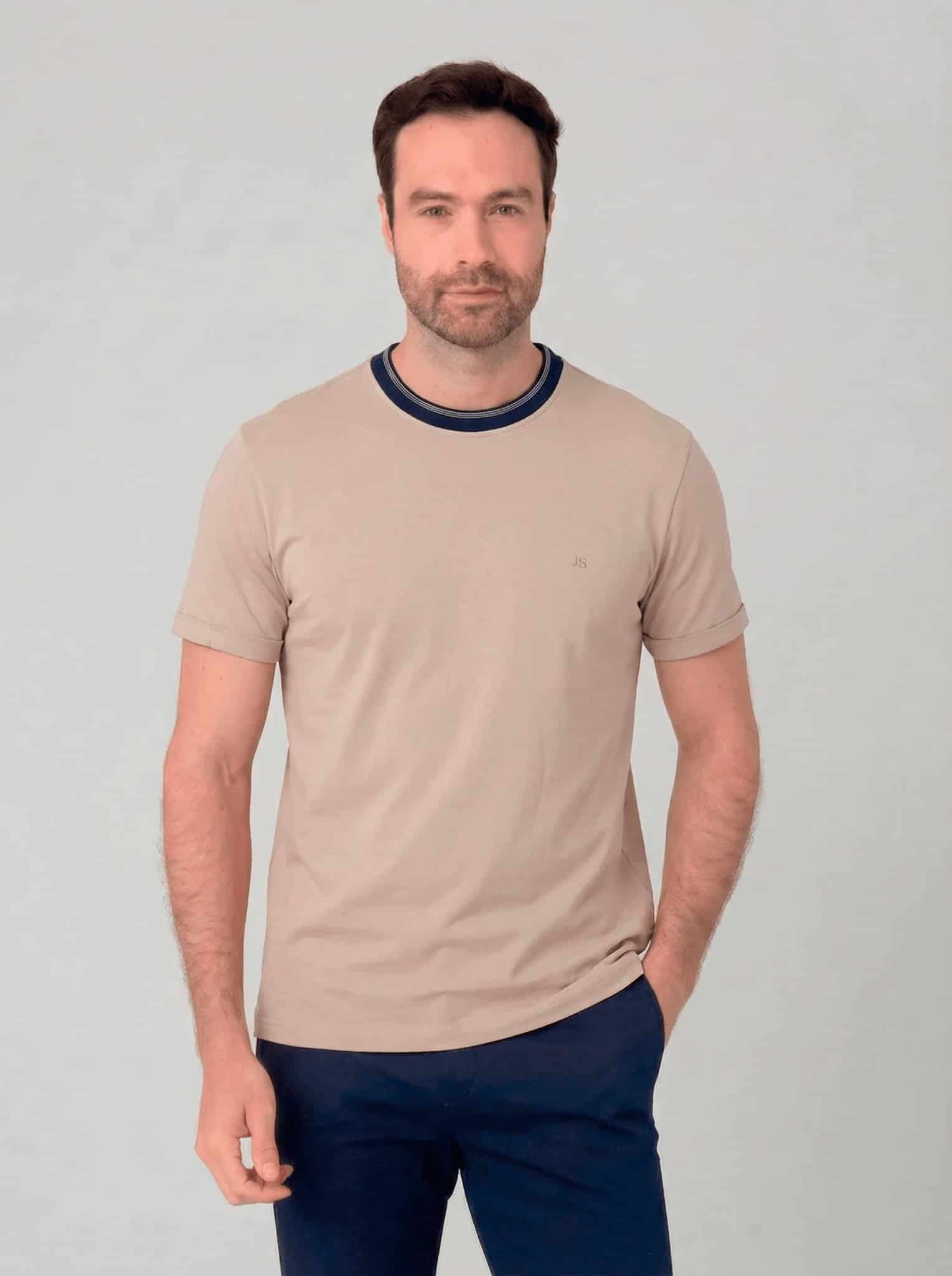 Camiseta cuello redondo para hombre Jon Sonen 020325006 - miniatura 4