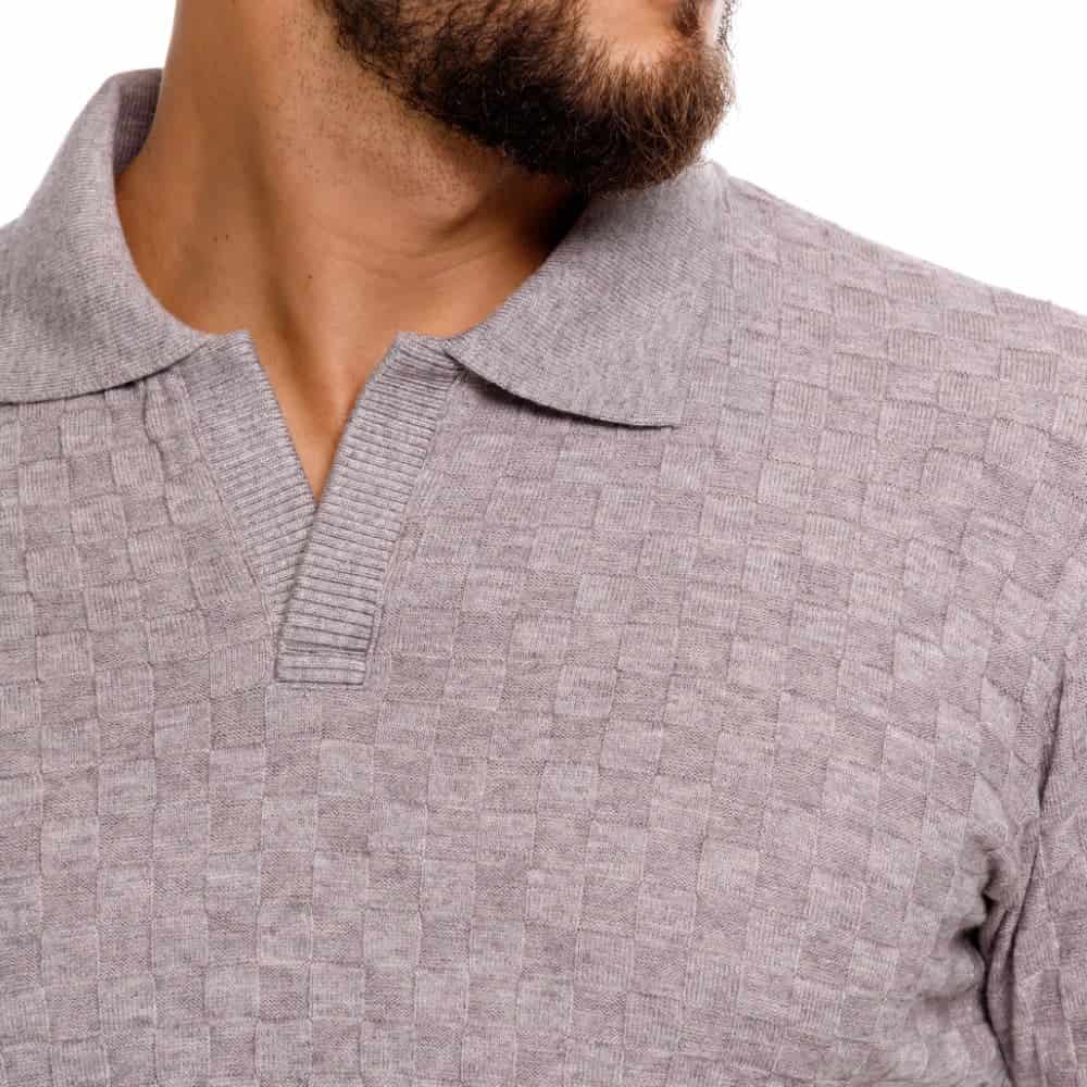 CAMISETA POLO ATLANTA GRIS - miniatura 1