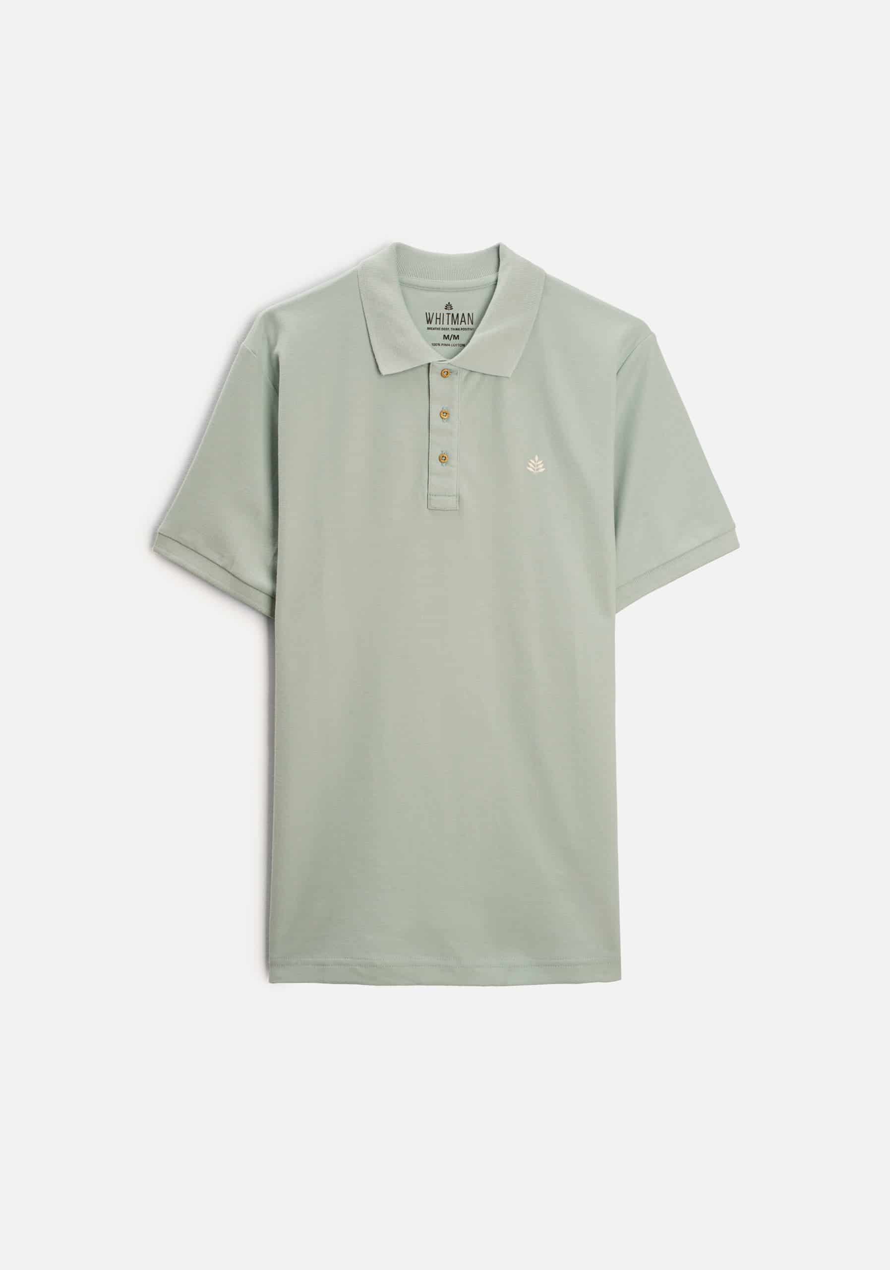 Camiseta Polo H Unicolor L-Mar Verde Menta - miniatura 1
