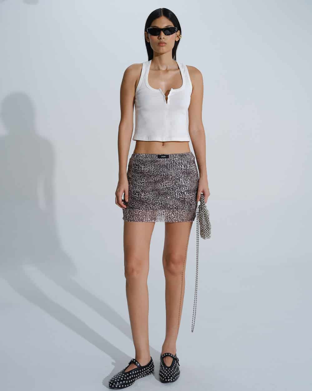 SEQUIN MINI SKIRT - miniatura 2