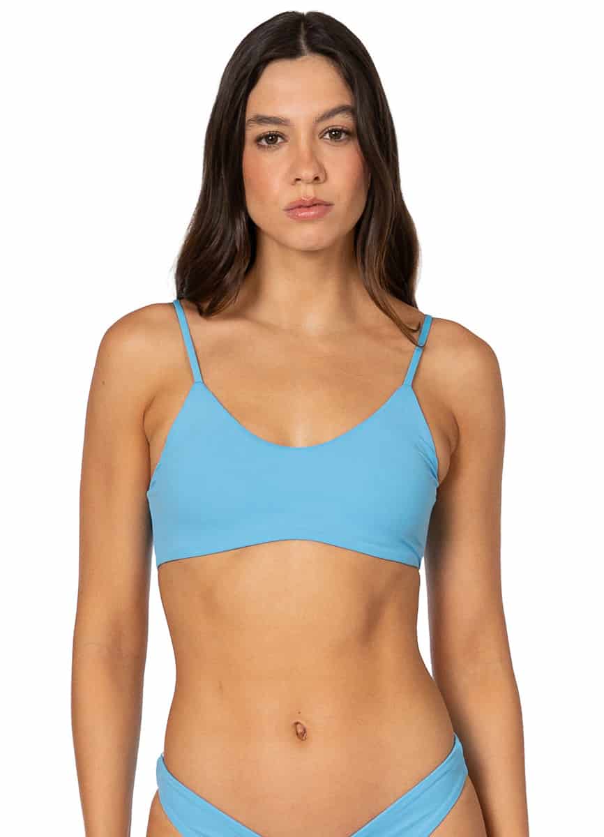 Maaji Stone Blue Praia Classic Bralette Bikini Top - miniatura 4