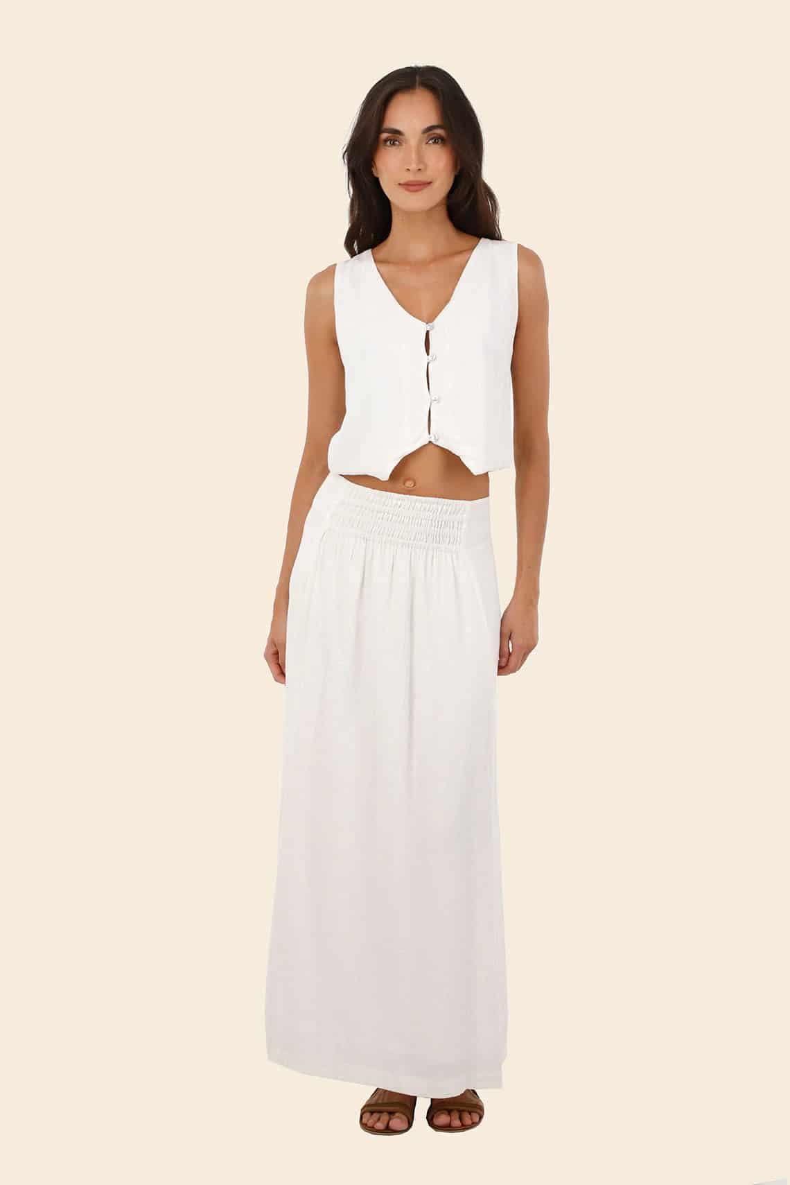 White Oleana Skirt - miniatura 1