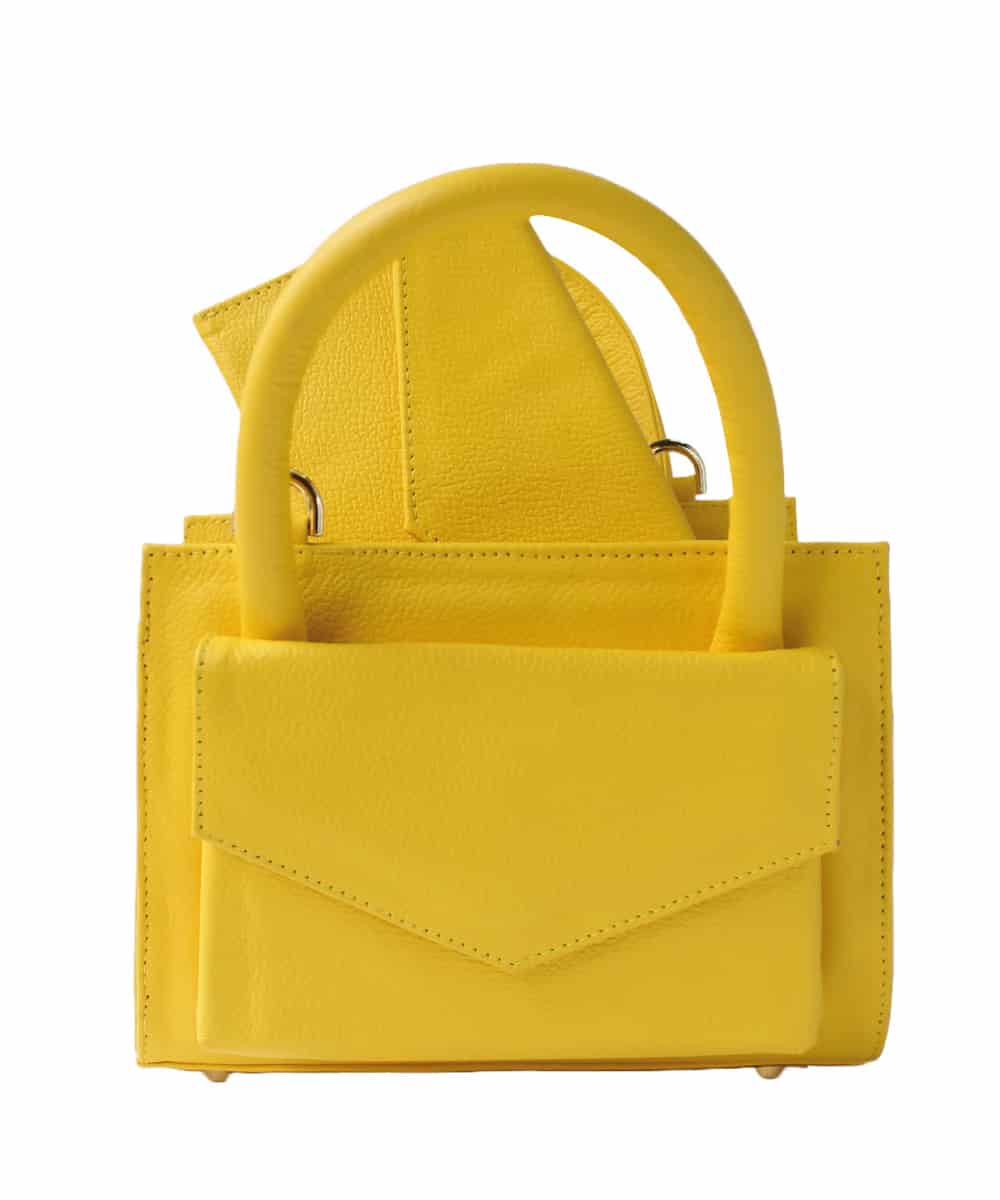 MiniBag Amarillo – Bolso en Cuero - miniatura 4