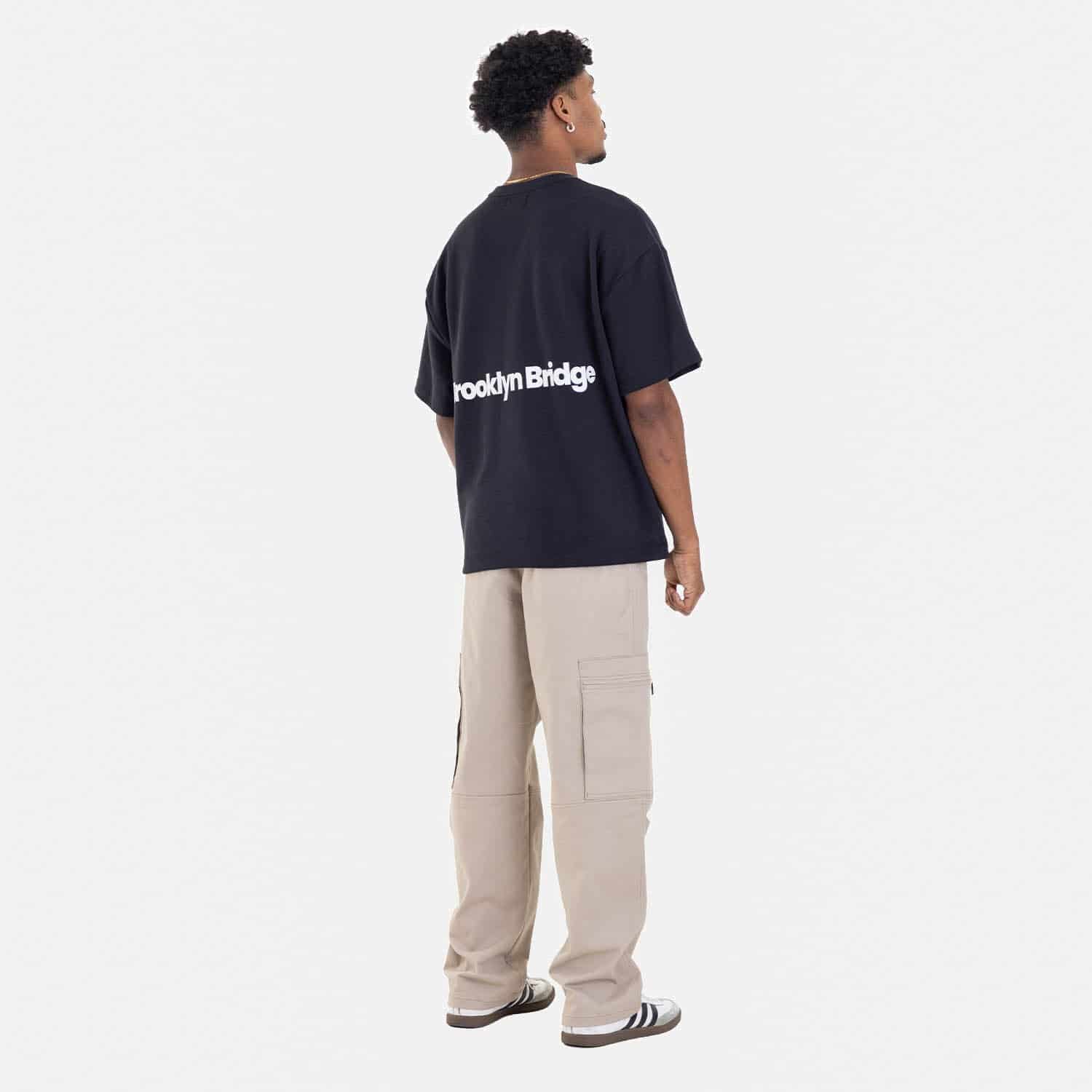 Boxy Fit Tee Brooklyn Bridge Negro - miniatura 11