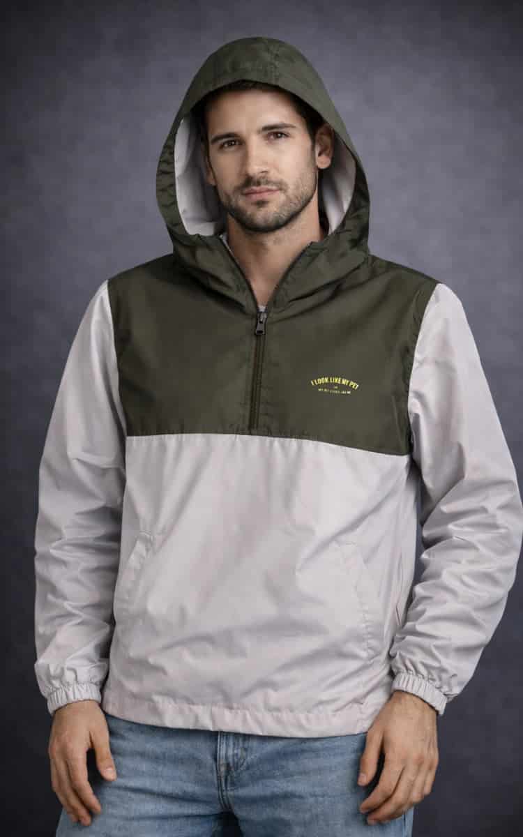CHAQUETA ROMPEVIENTOS VERDE UNISEX - miniatura 1