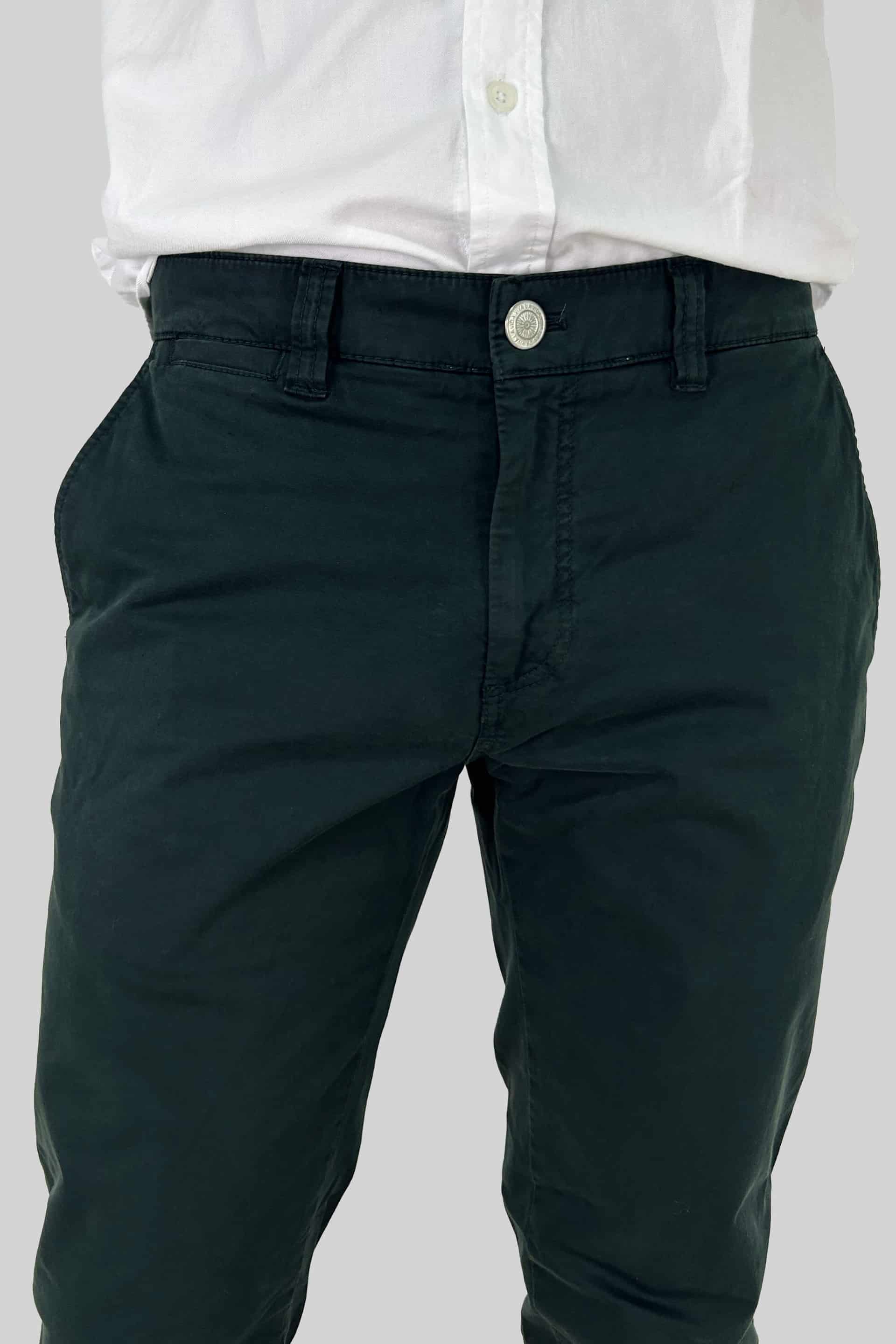 PANTALON CHINO VERDE PETROLEO - miniatura 4