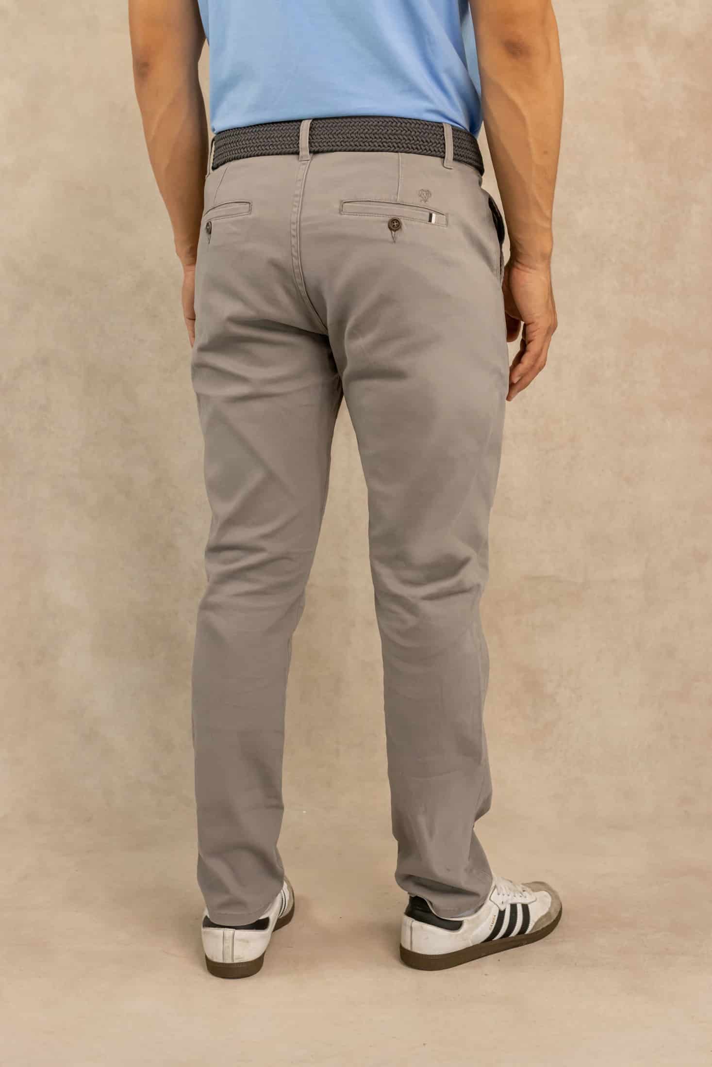 Pantalón Elastico Gris Claro - miniatura 4