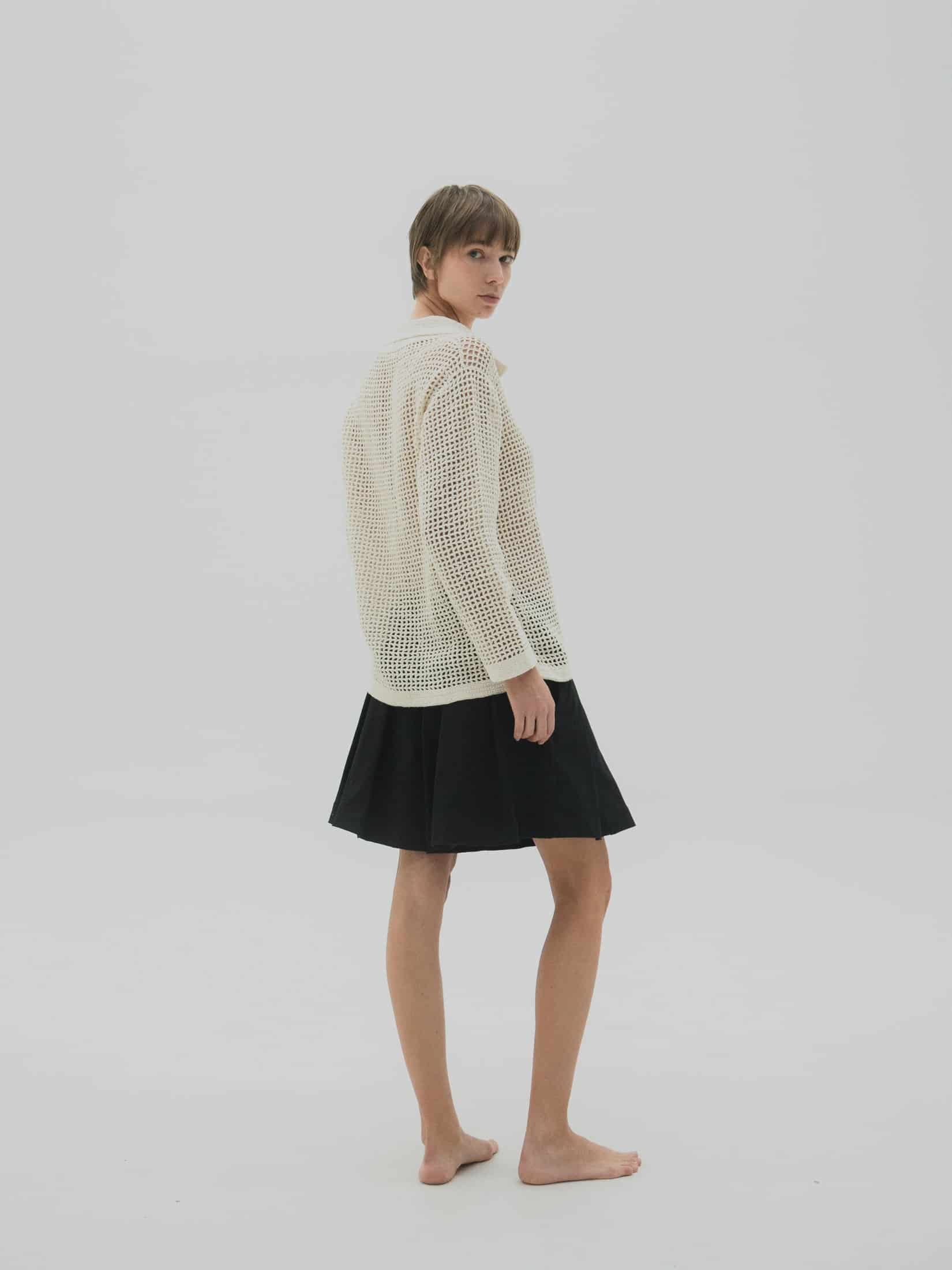 Camisa tejida en crochet Mujer - miniatura 4