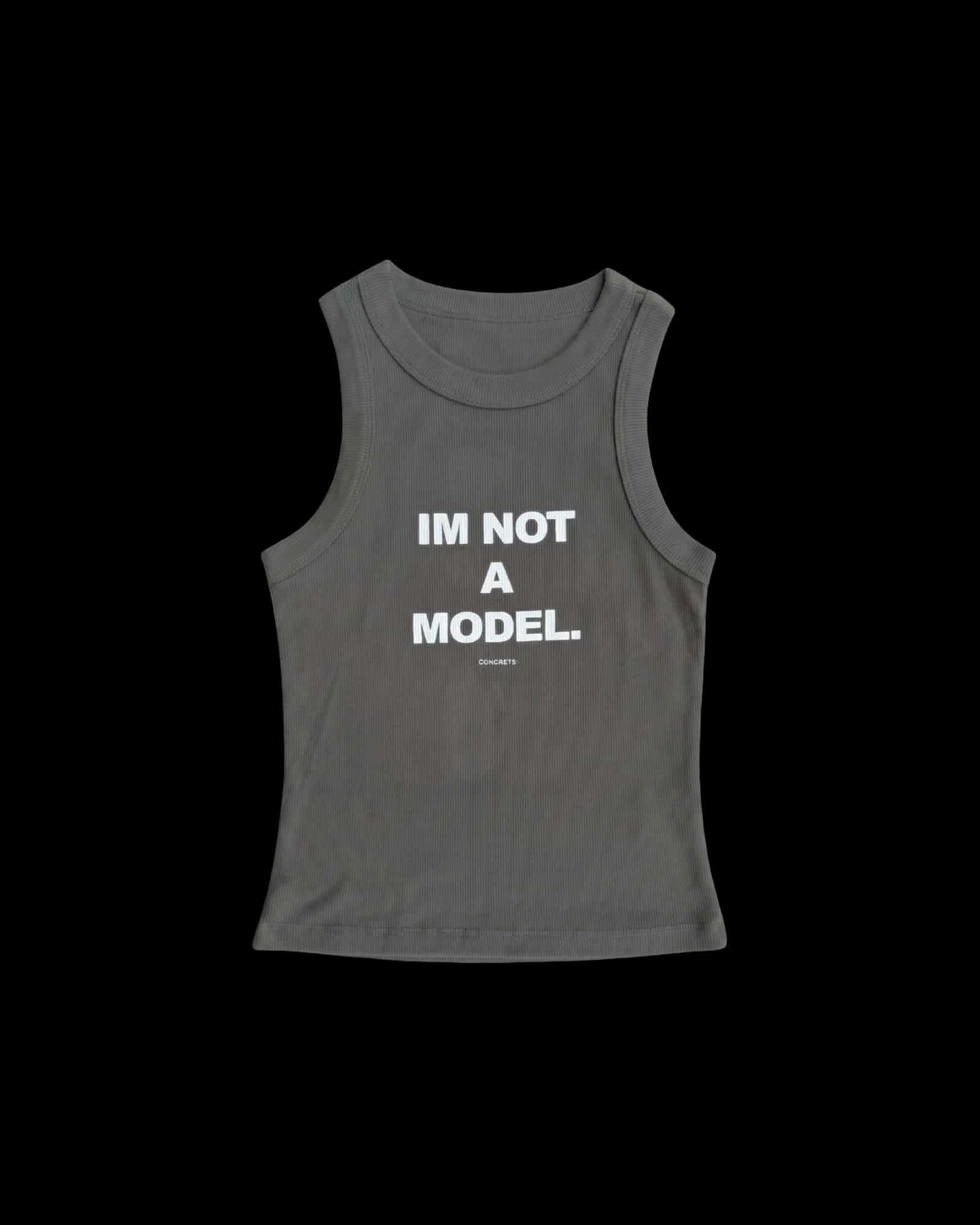 I'M NOT A MODEL TANK TOP — GREEN - miniatura 2