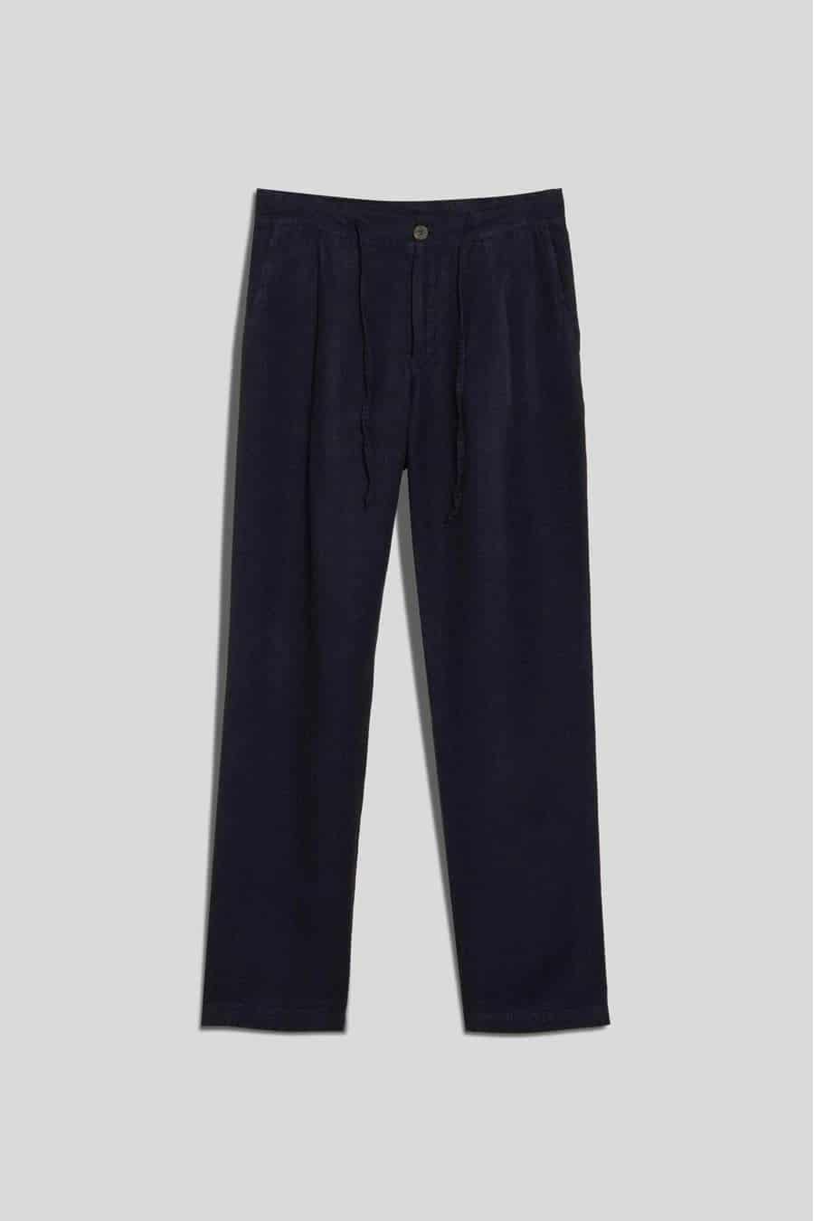 Men's linen pants navy alex - miniatura 1