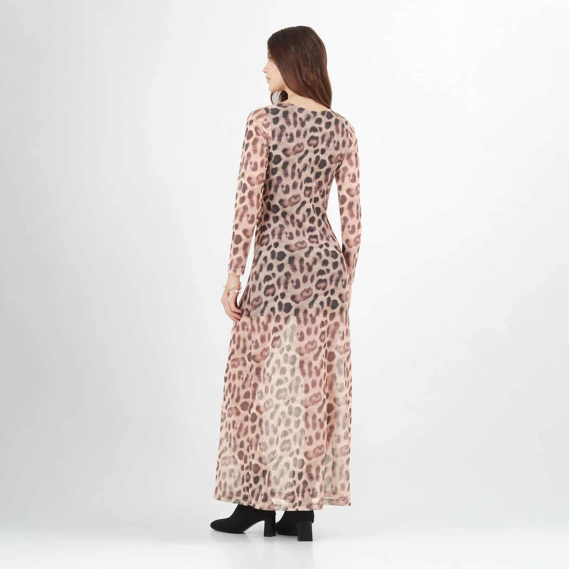 Vestido Cuello V Manga Larga - miniatura 6