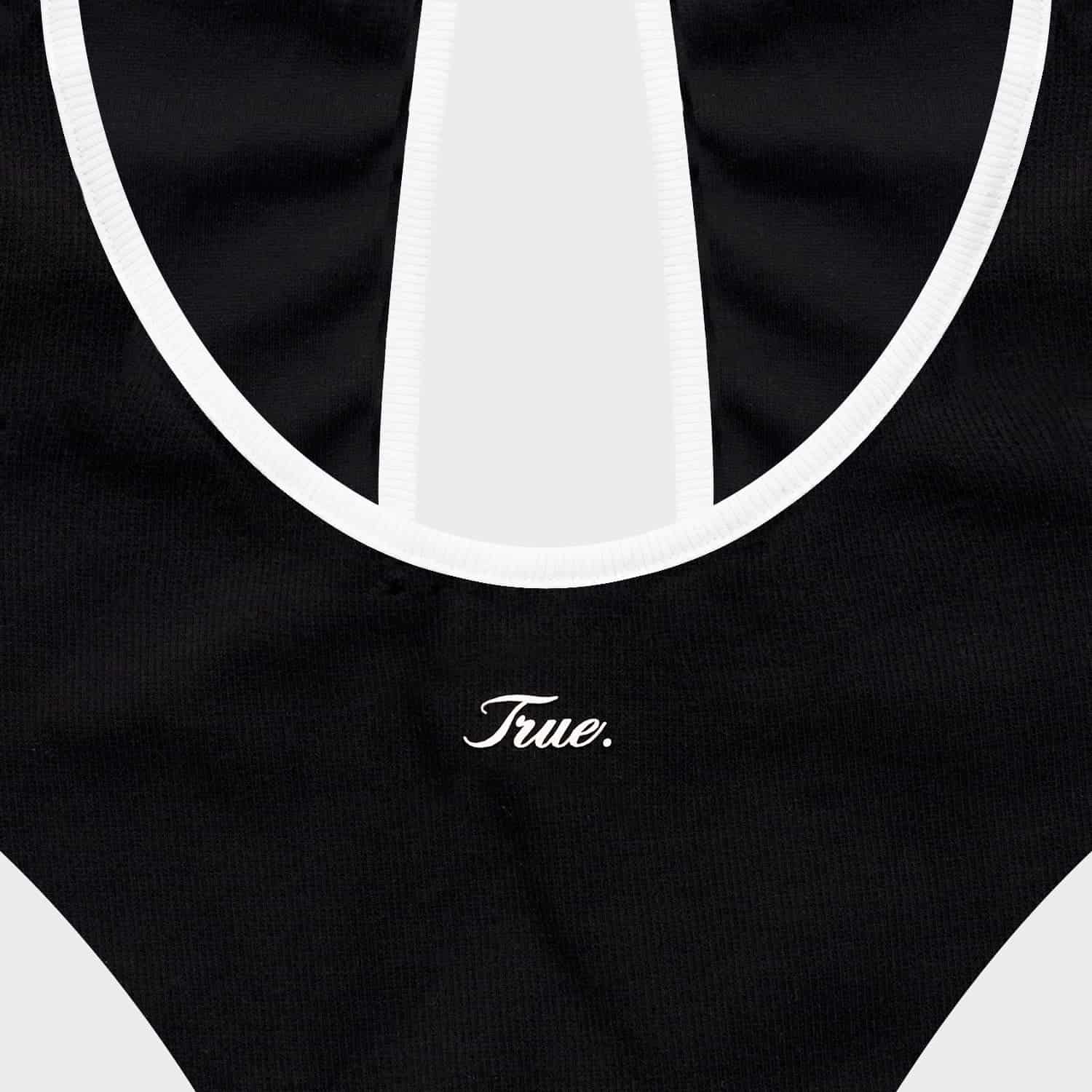 Shadow Halter Ribbed Bodysuit - Black - miniatura 4
