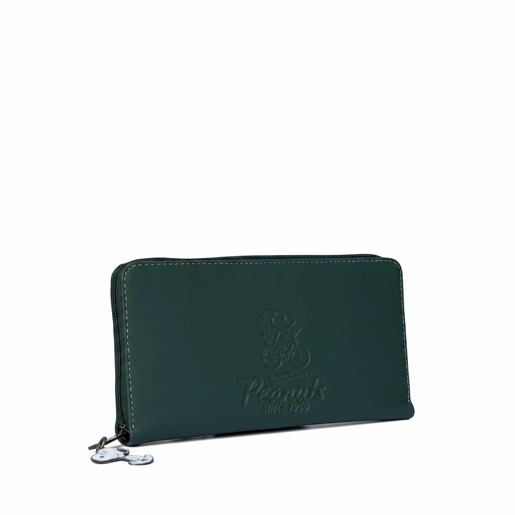 Billetera manos Libres para Mujer Polonia Verde con Cargadera Snoopy - miniatura 2