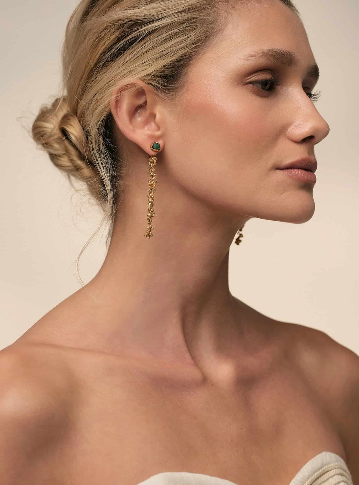 Aura Front-Back Long Earrings - miniatura 8