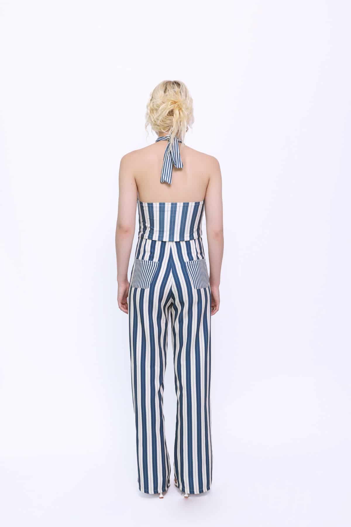Halter Top in Midnight Stripes - miniatura 2