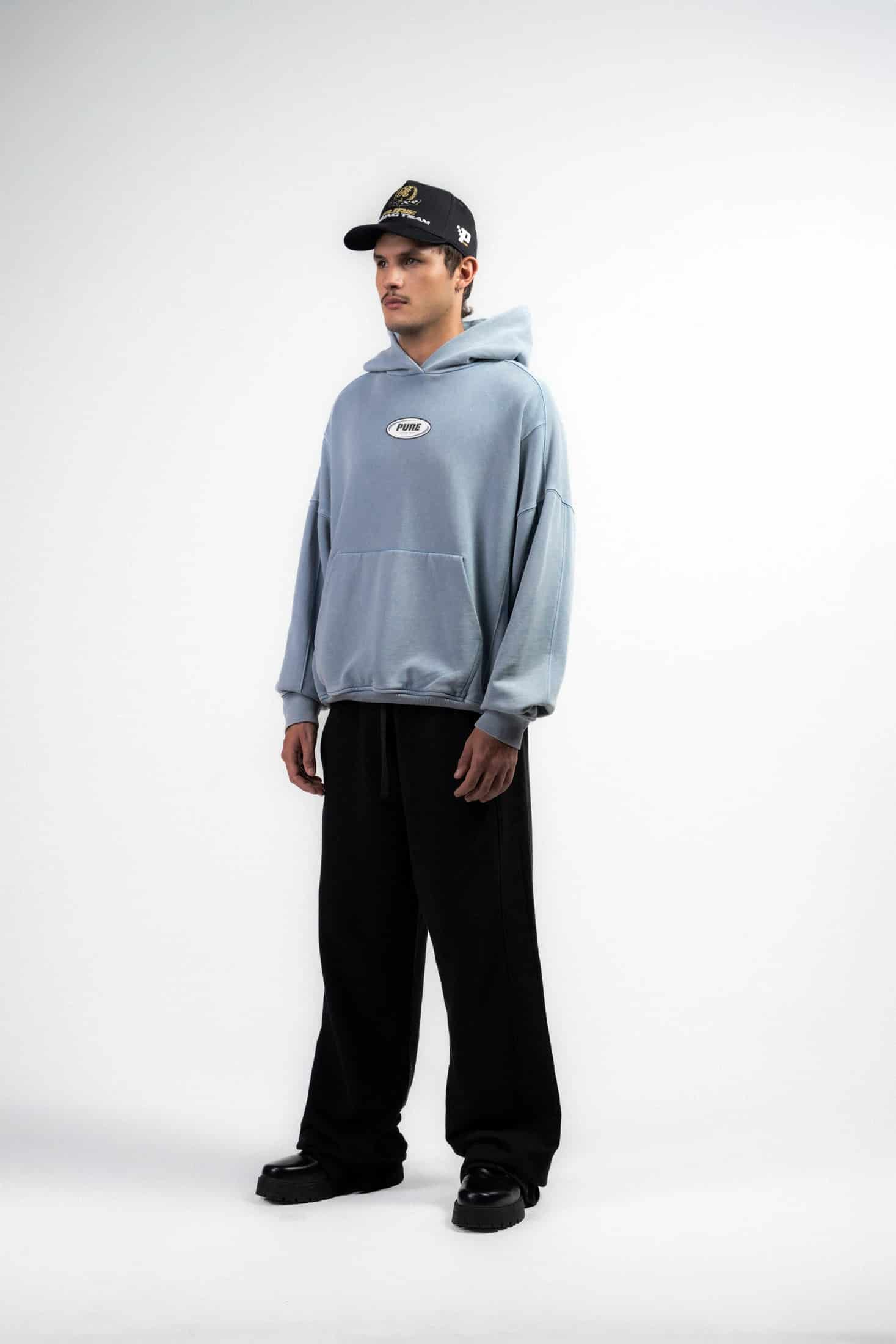 Overdrive Washed Blue Hoodie - miniatura 4