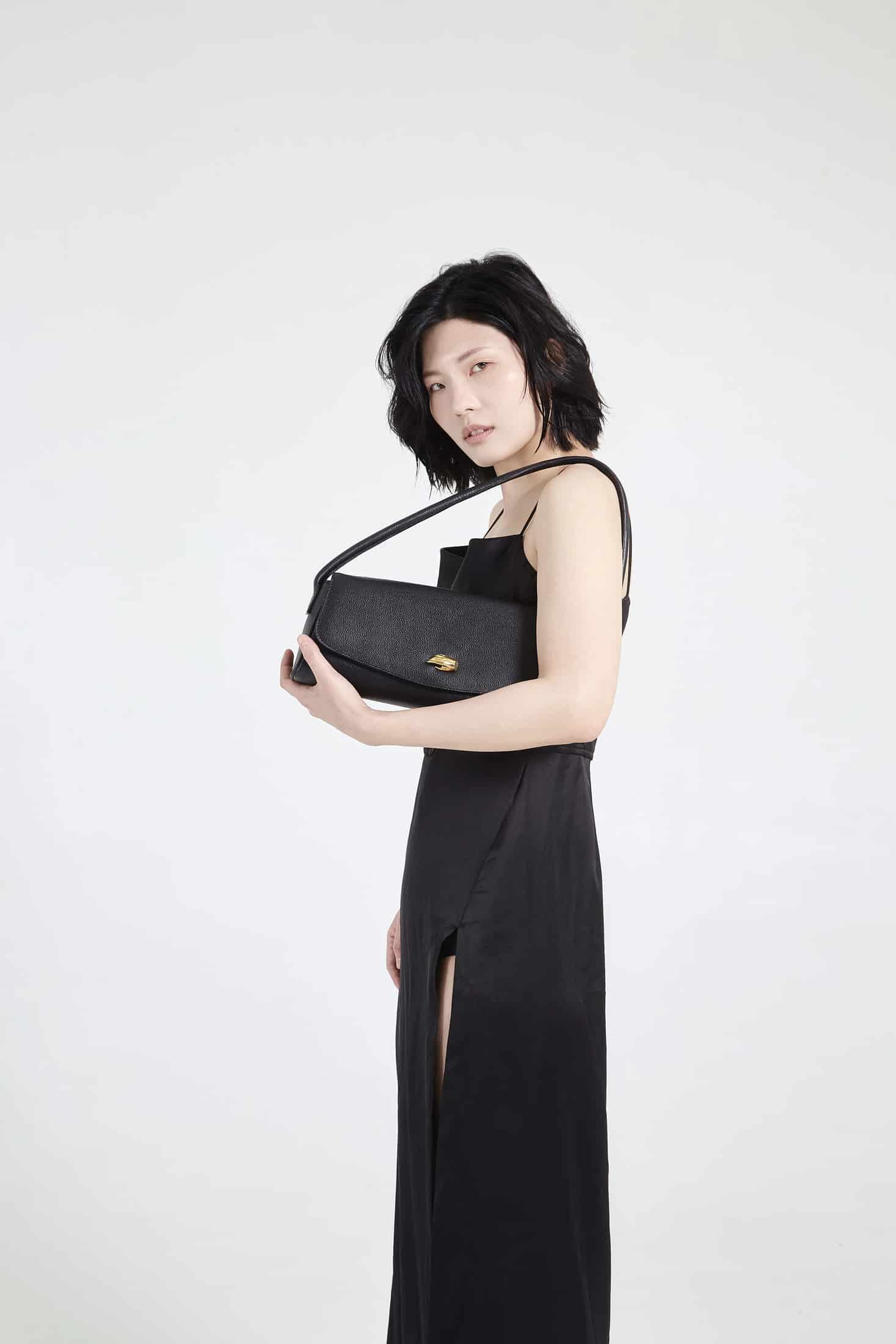 Cannoli M Black Leather Bag - miniatura 4