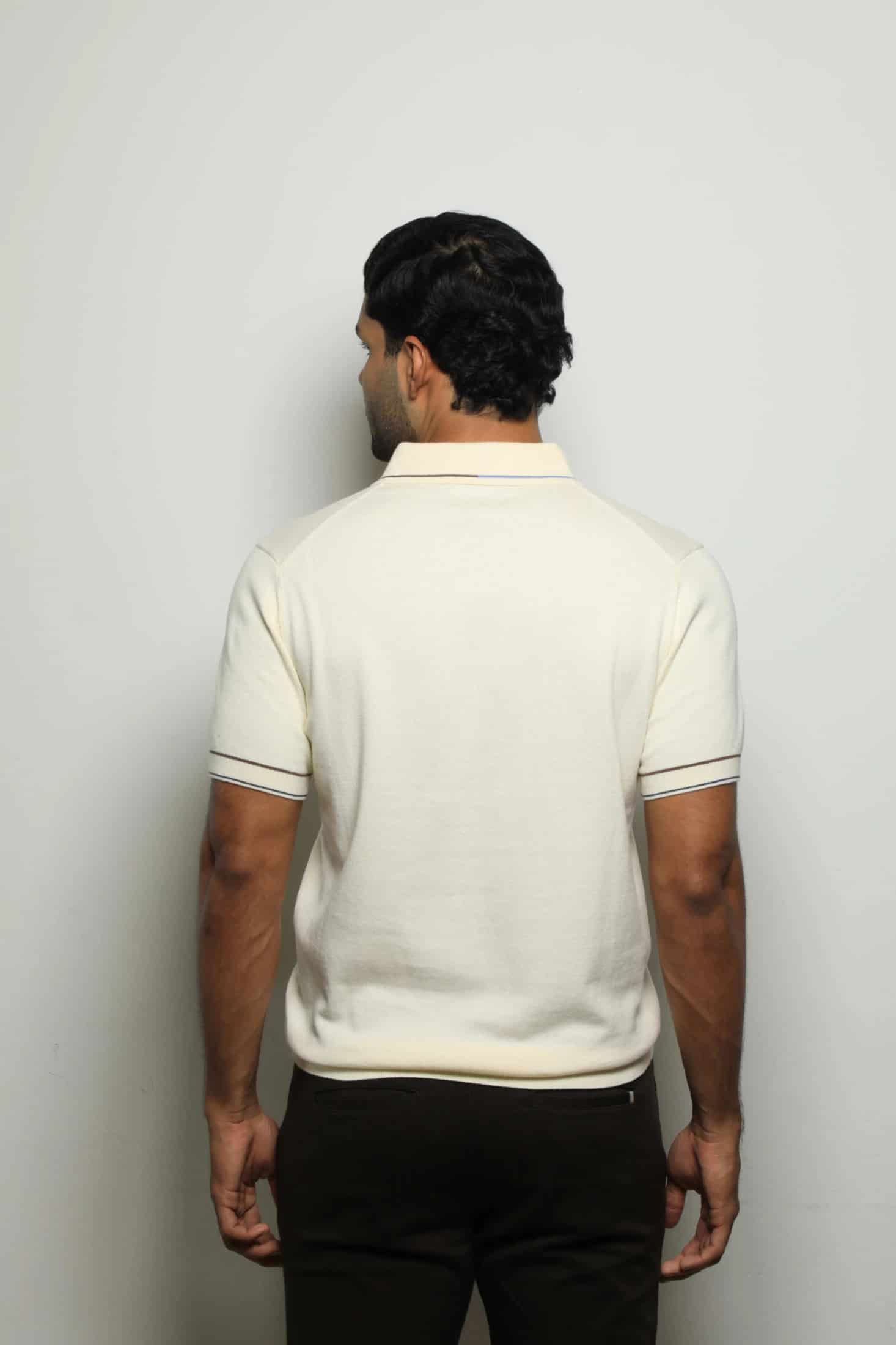 Suéter Tejido Fashion Crema/Bolsillo - miniatura 5