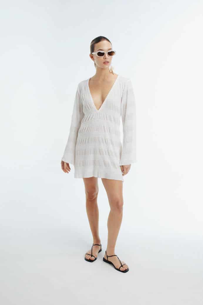 ELARA MINI DRESS WHITE - miniatura 1