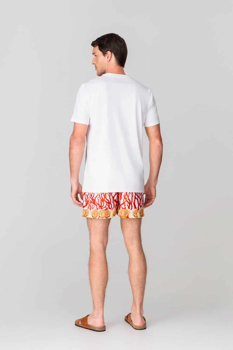 Men's cotton t-shirt pocket atlantis white - miniatura 2
