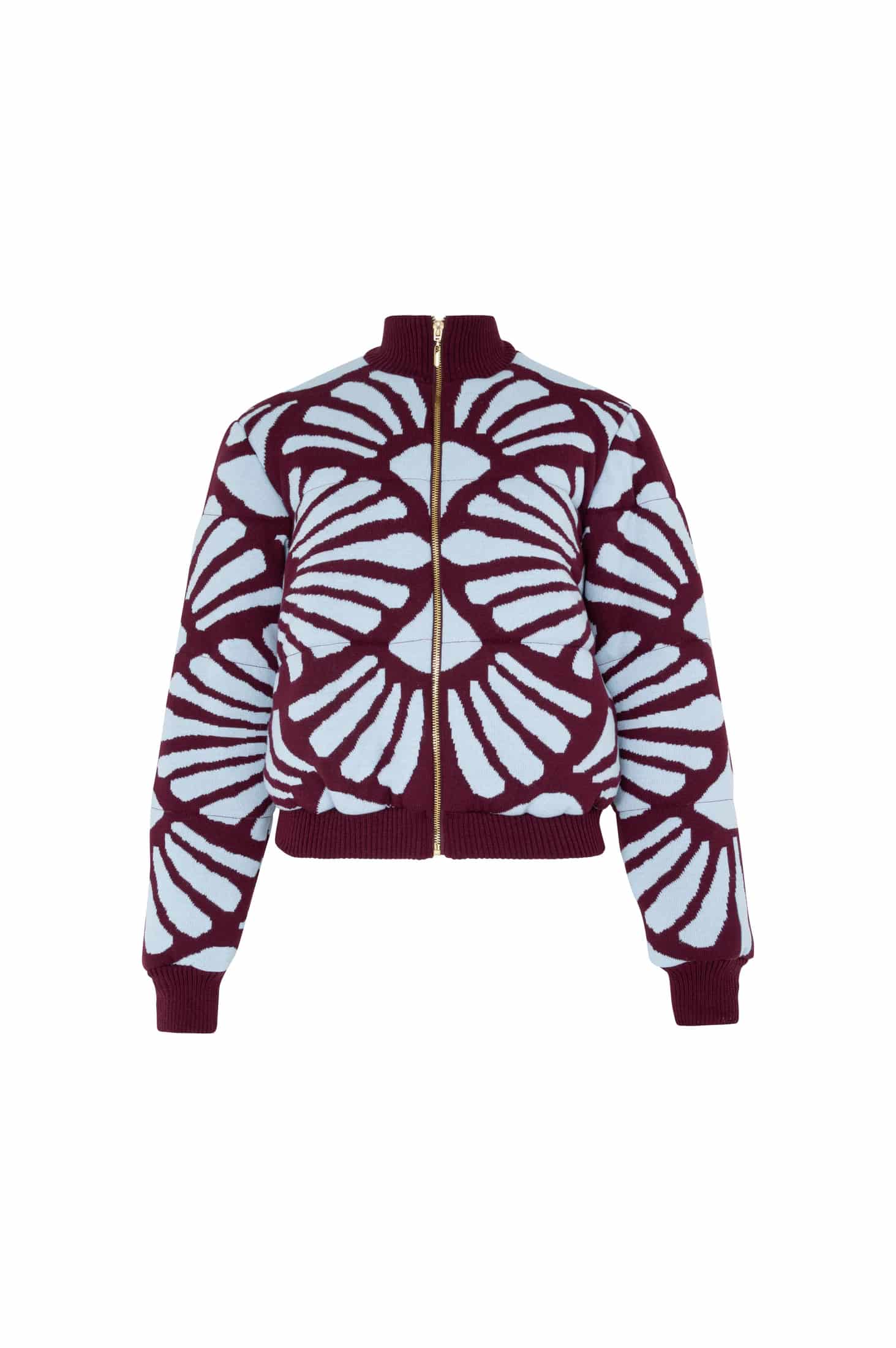 Bomber Jacket Venus Vinotinto-Celeste - miniatura 7