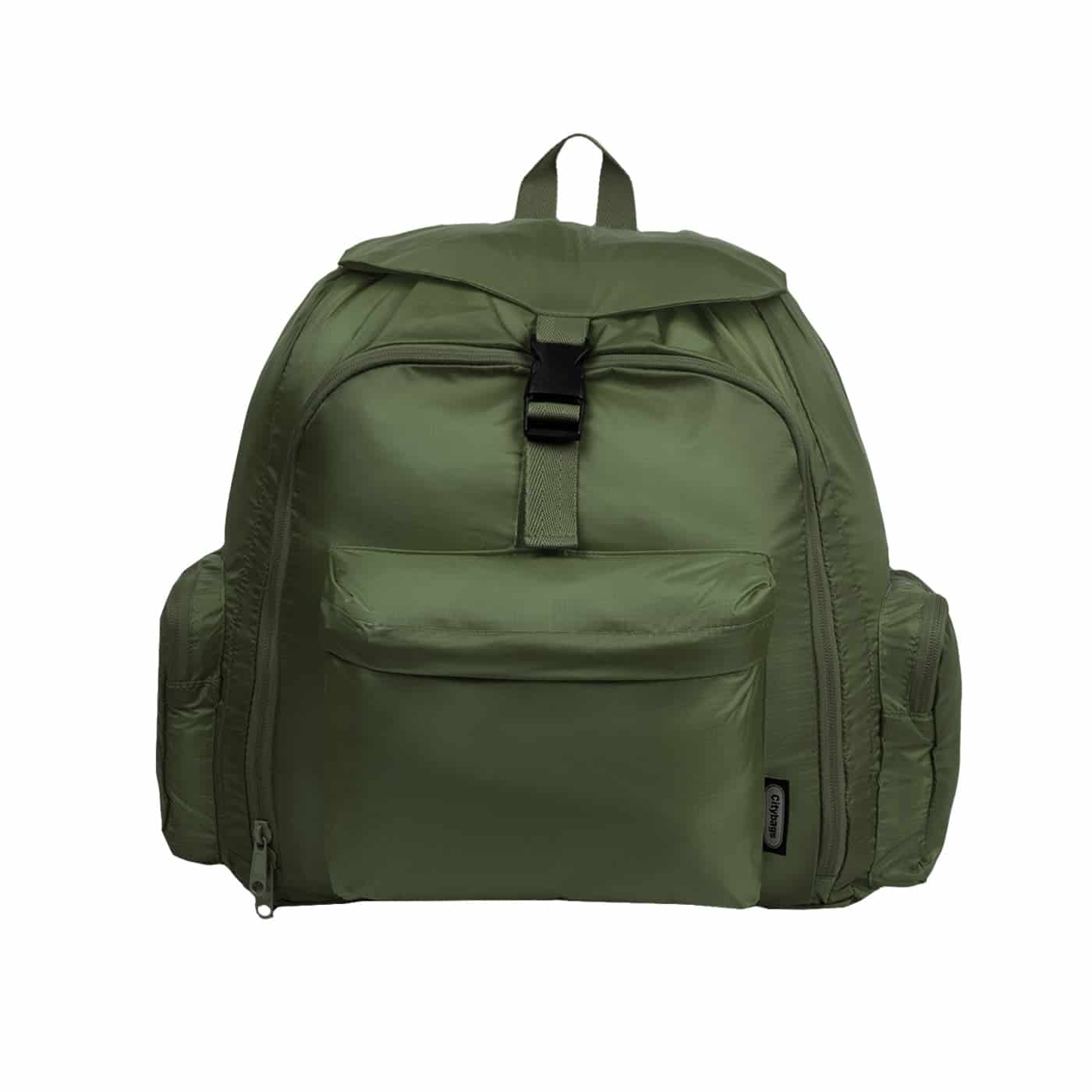 Morral Mochilero XL Verde Militar Citybags - miniatura 3