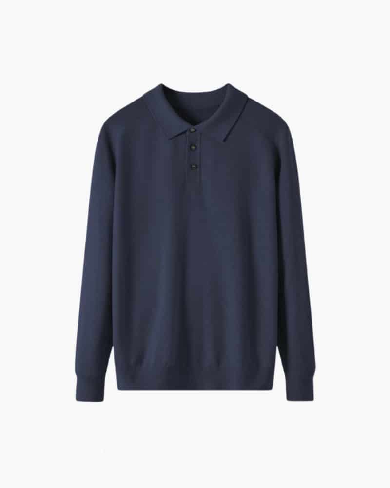 100% Premium Wool Polo - miniatura 4