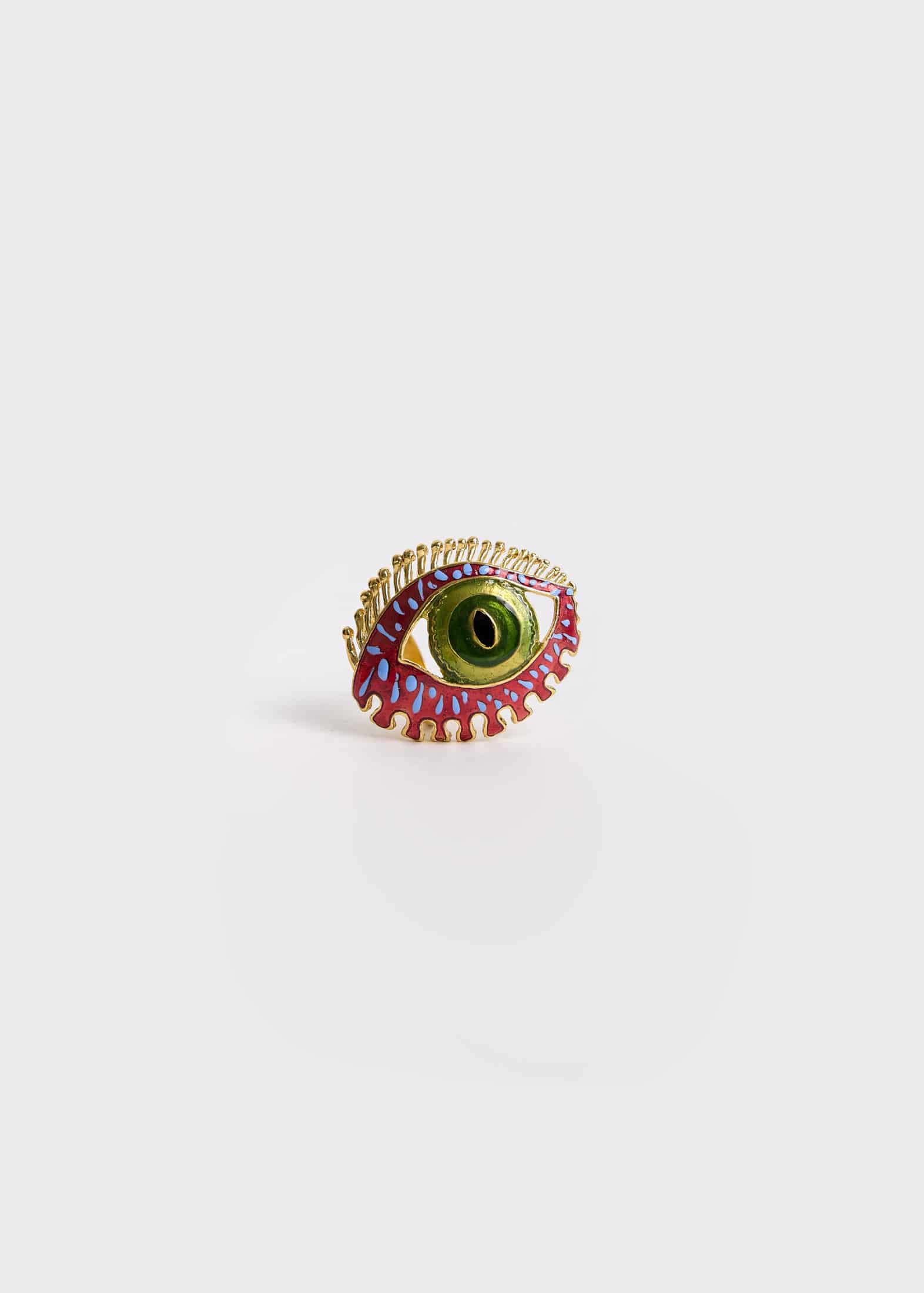 Anillo Maxi Eye Burgundy - miniatura 1