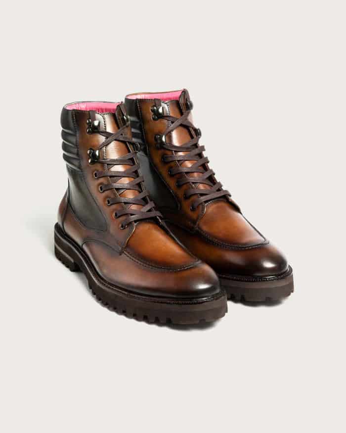 Bota Rocco Caramelo-Verde Suela Ultraliviana - miniatura 2