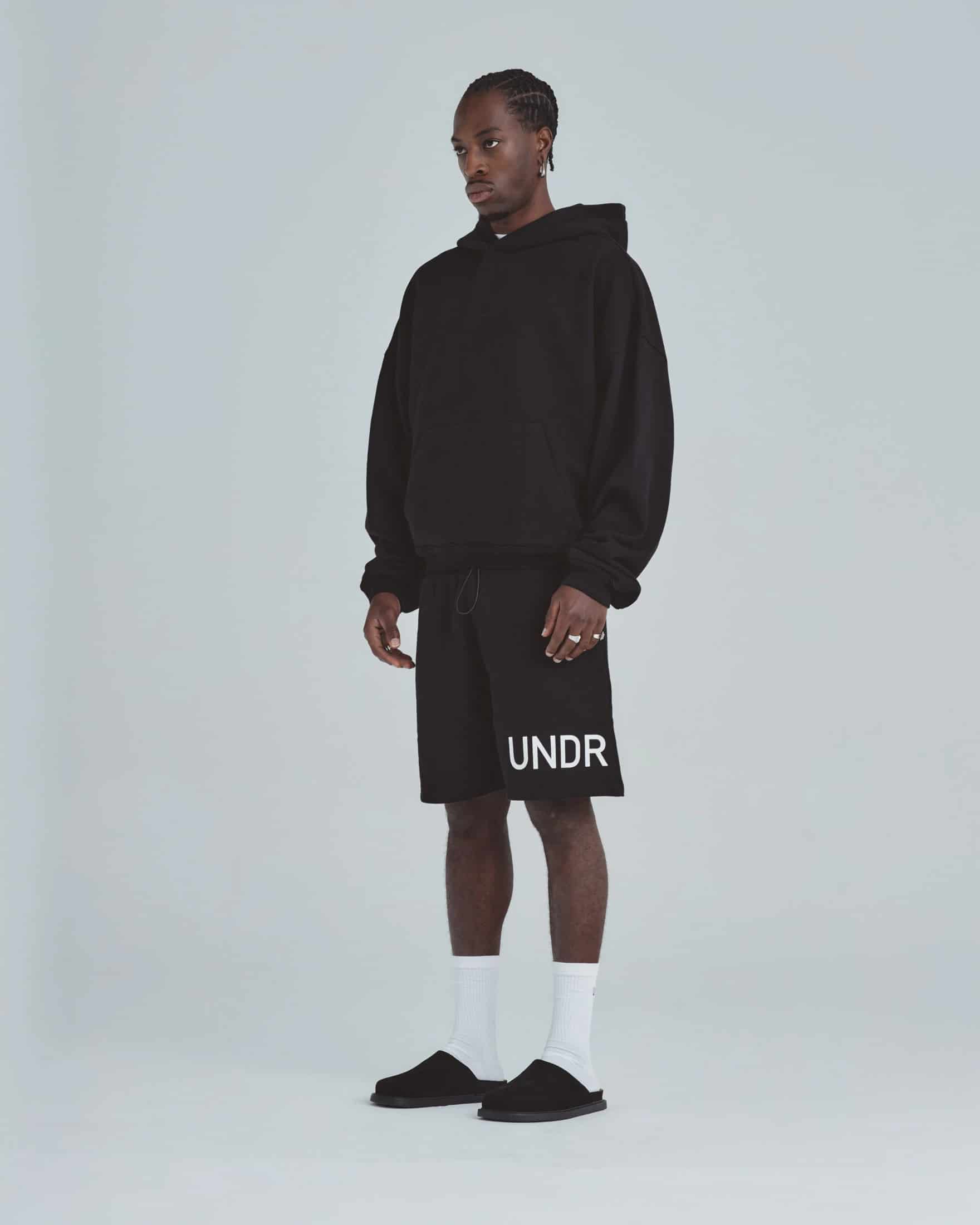 Line Basic Boxy Fit Hoodie Black - miniatura 5