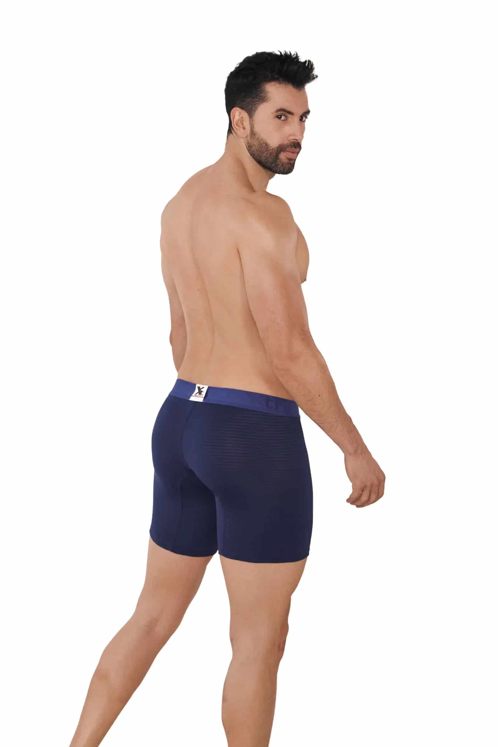 BOXER MICROFIBRA JACQUARD DESAGUJADO  AZUL OSCURO - miniatura 2