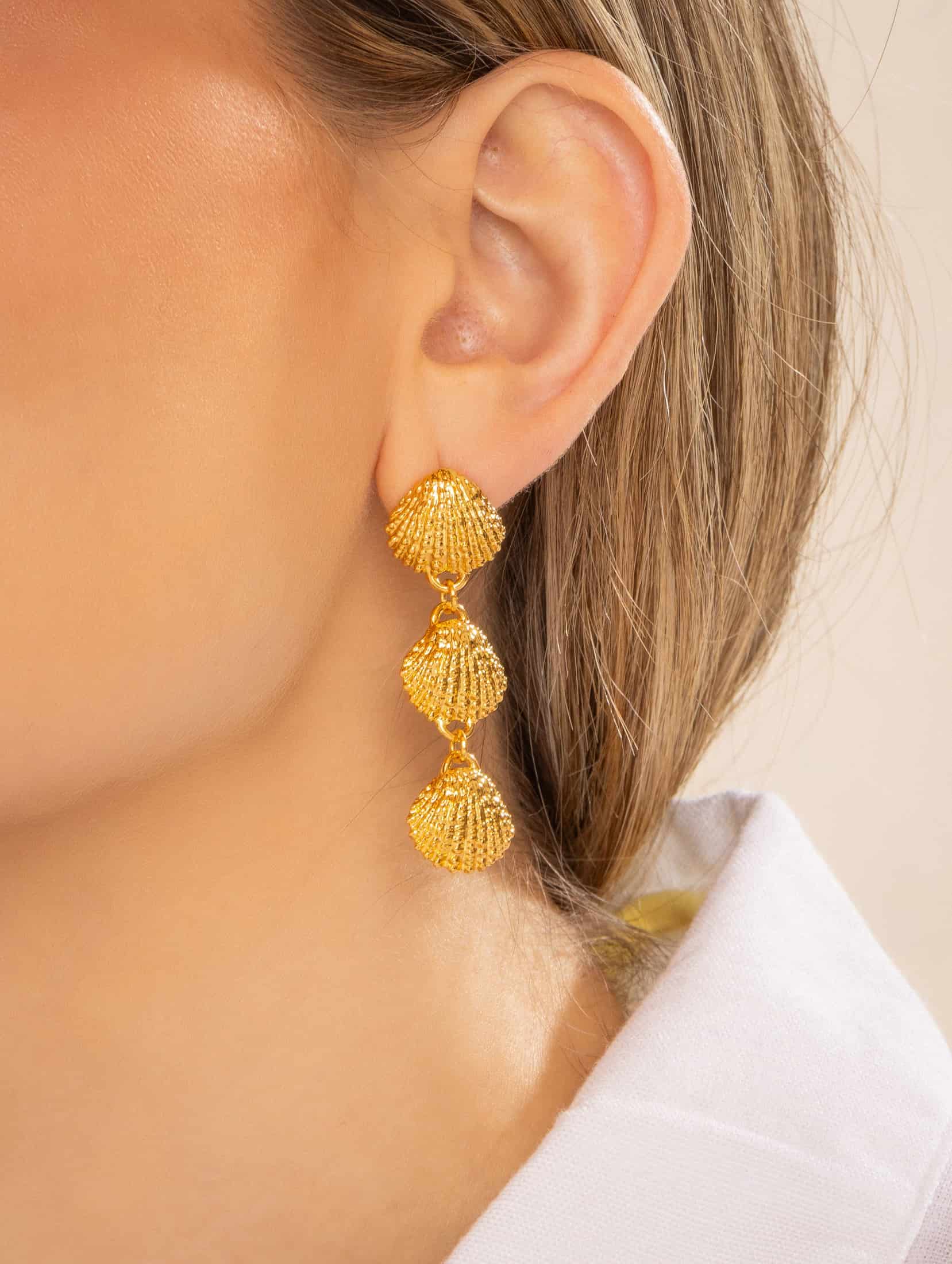 Maxi Aretes Concha Largo - miniatura 5